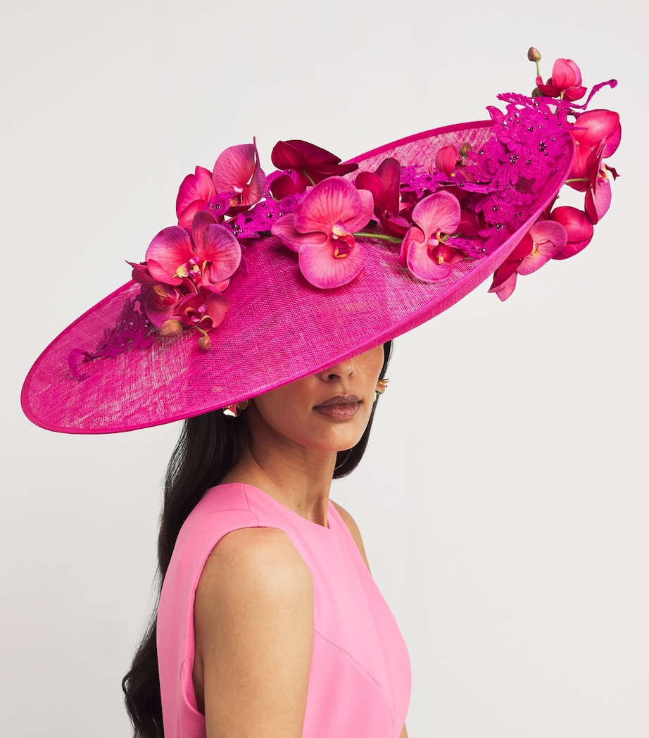 Gin Fizz Hat Fascinator FUCHSIA Image 4