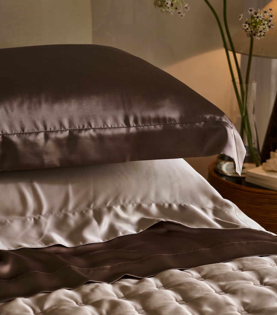 Silk Mocha King Pillowcase (50cm x 90cm) MOCHA Image 4