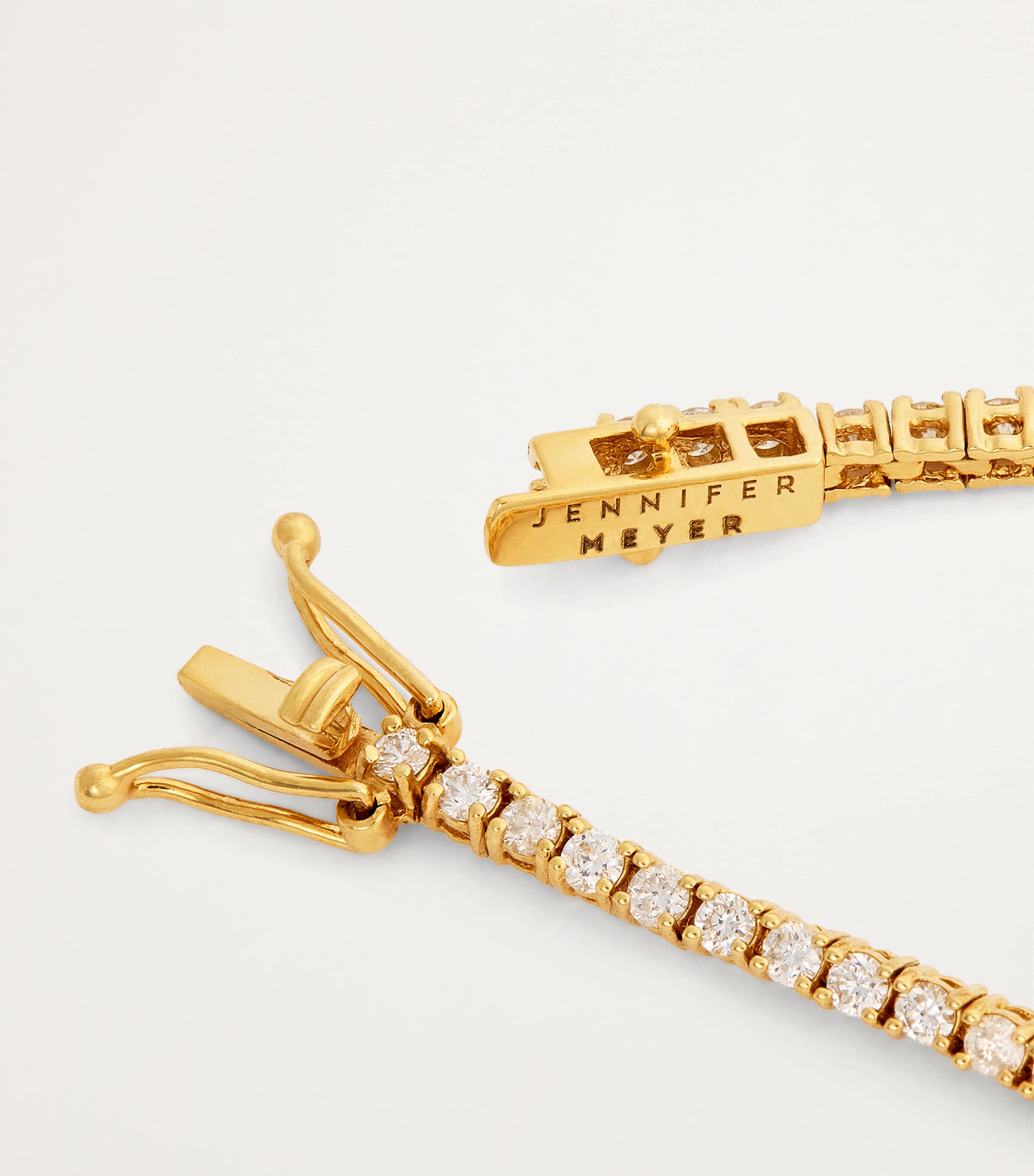 Small Yellow Gold and Diamond Edith Evil Eye Tennis Bracelet YELLOW GOLD Image 6