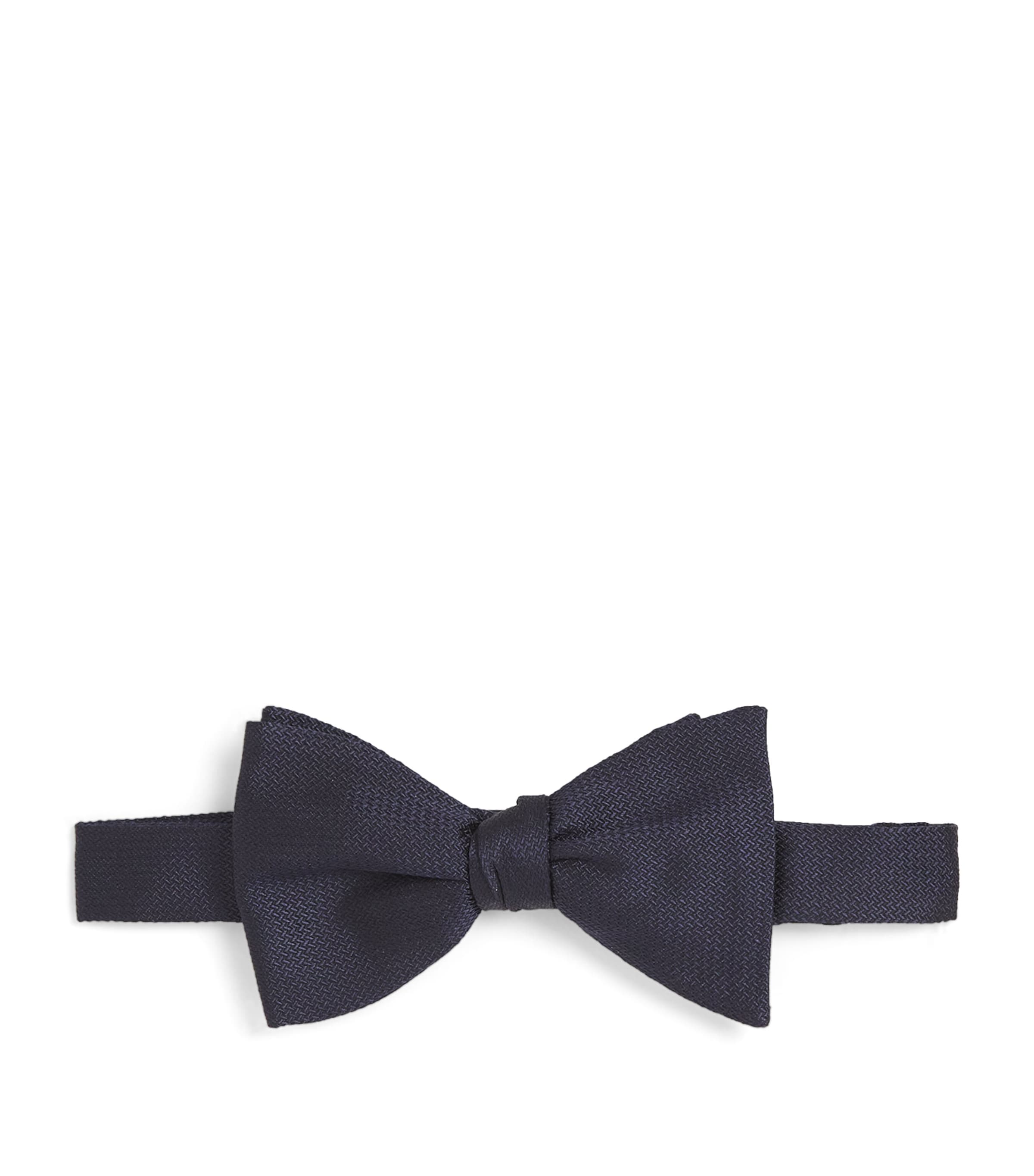 Eton Silk Pre-tied Bow Tie In Black