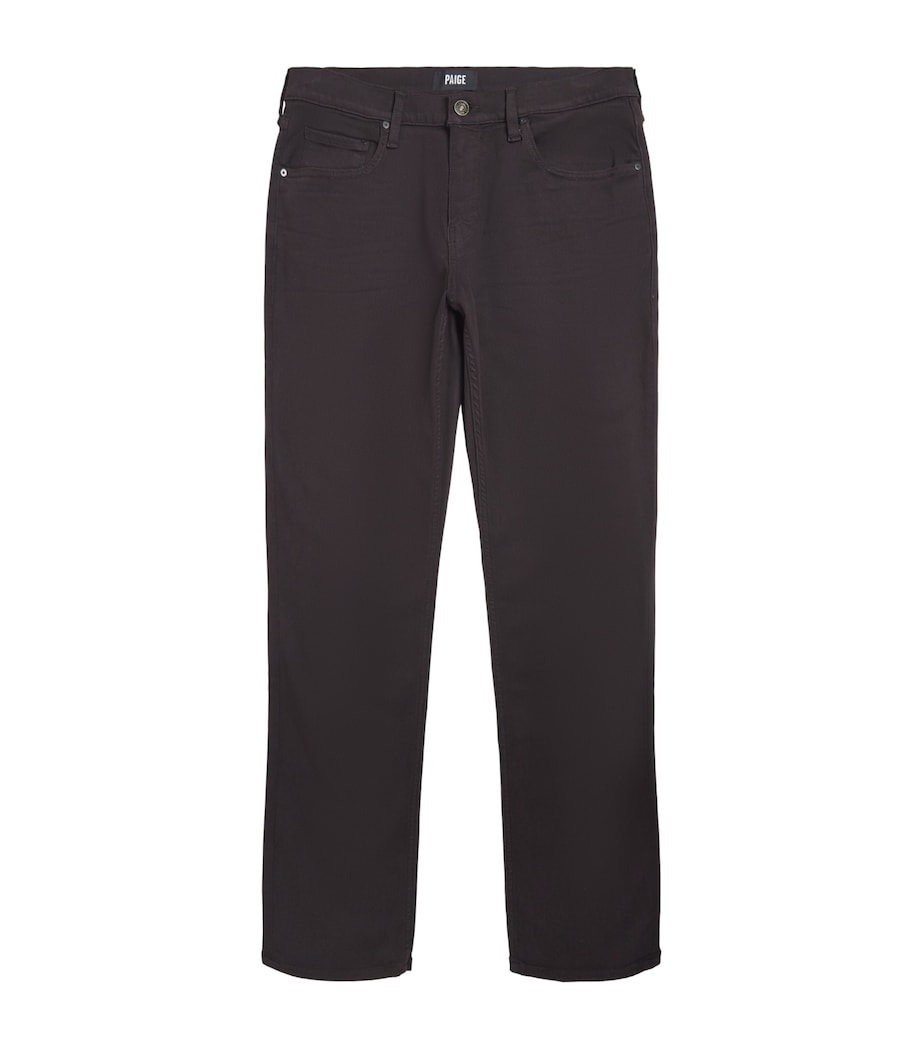 PAIGE Mens Normandie Straight Jeans Deep Chocolate Image 1