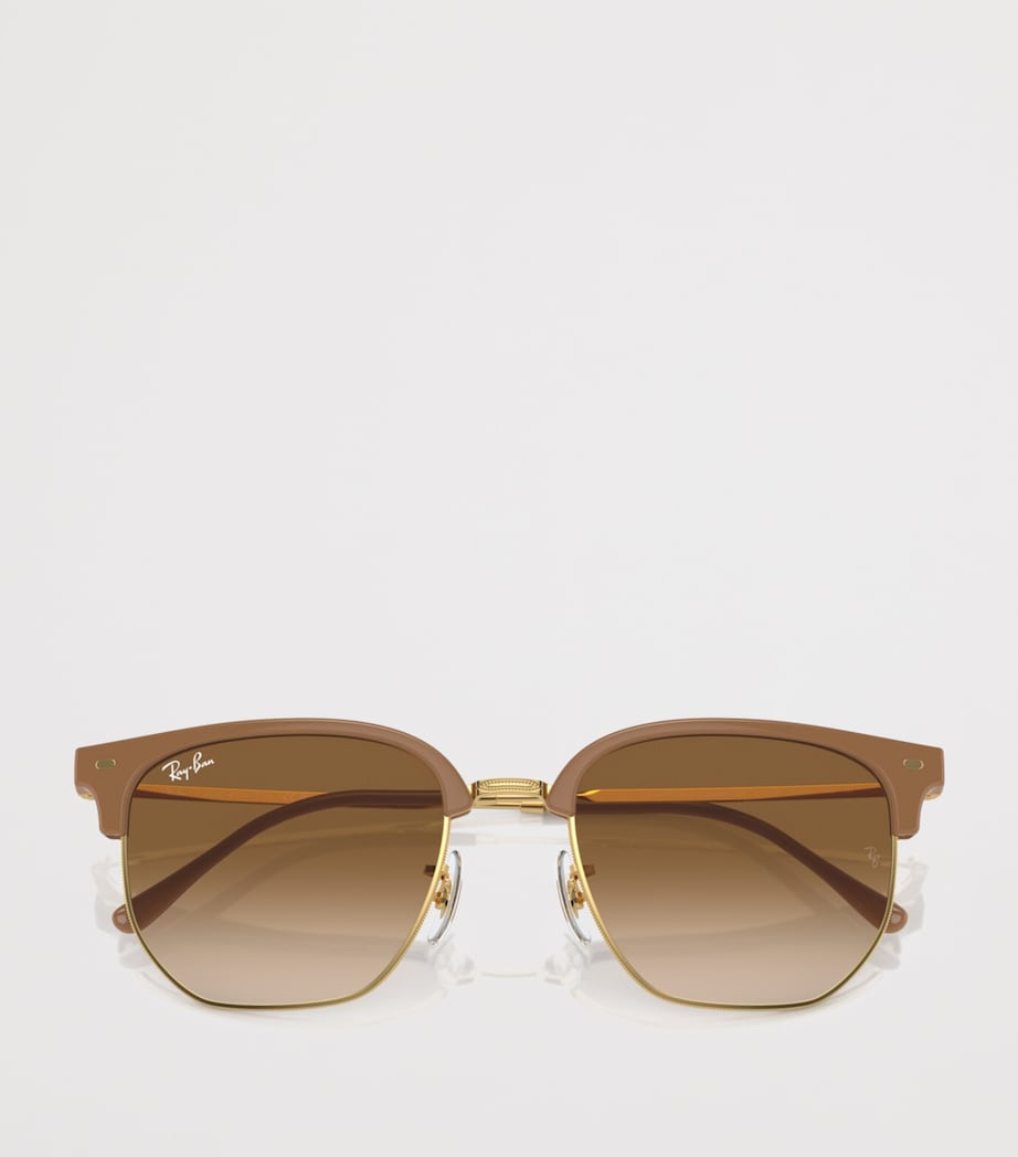 Ray-Ban New Clubmaster Sunglasses Beige Image 5