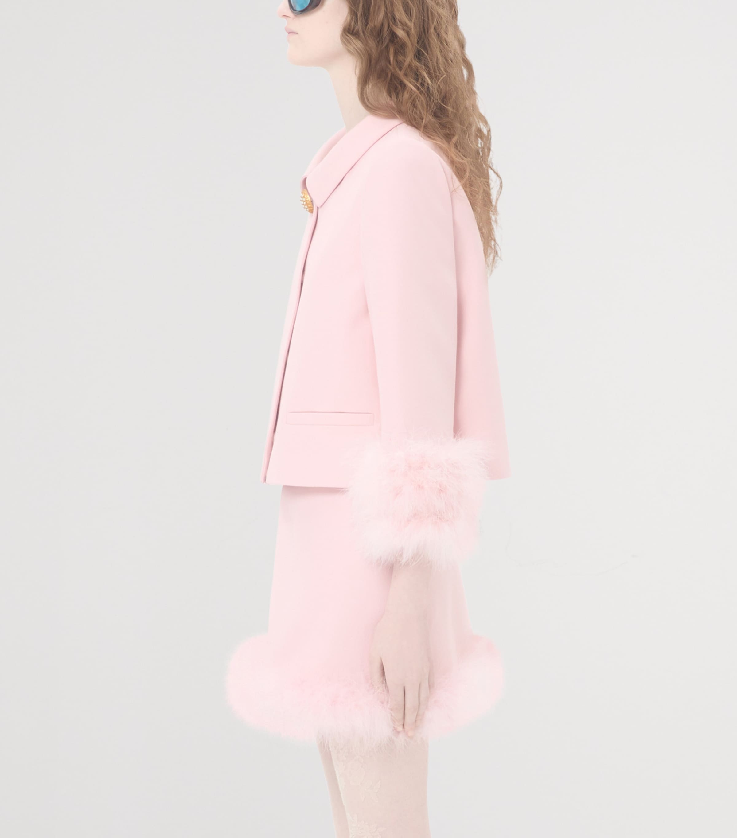 Crepe Cropped Jacket R13 Image 3