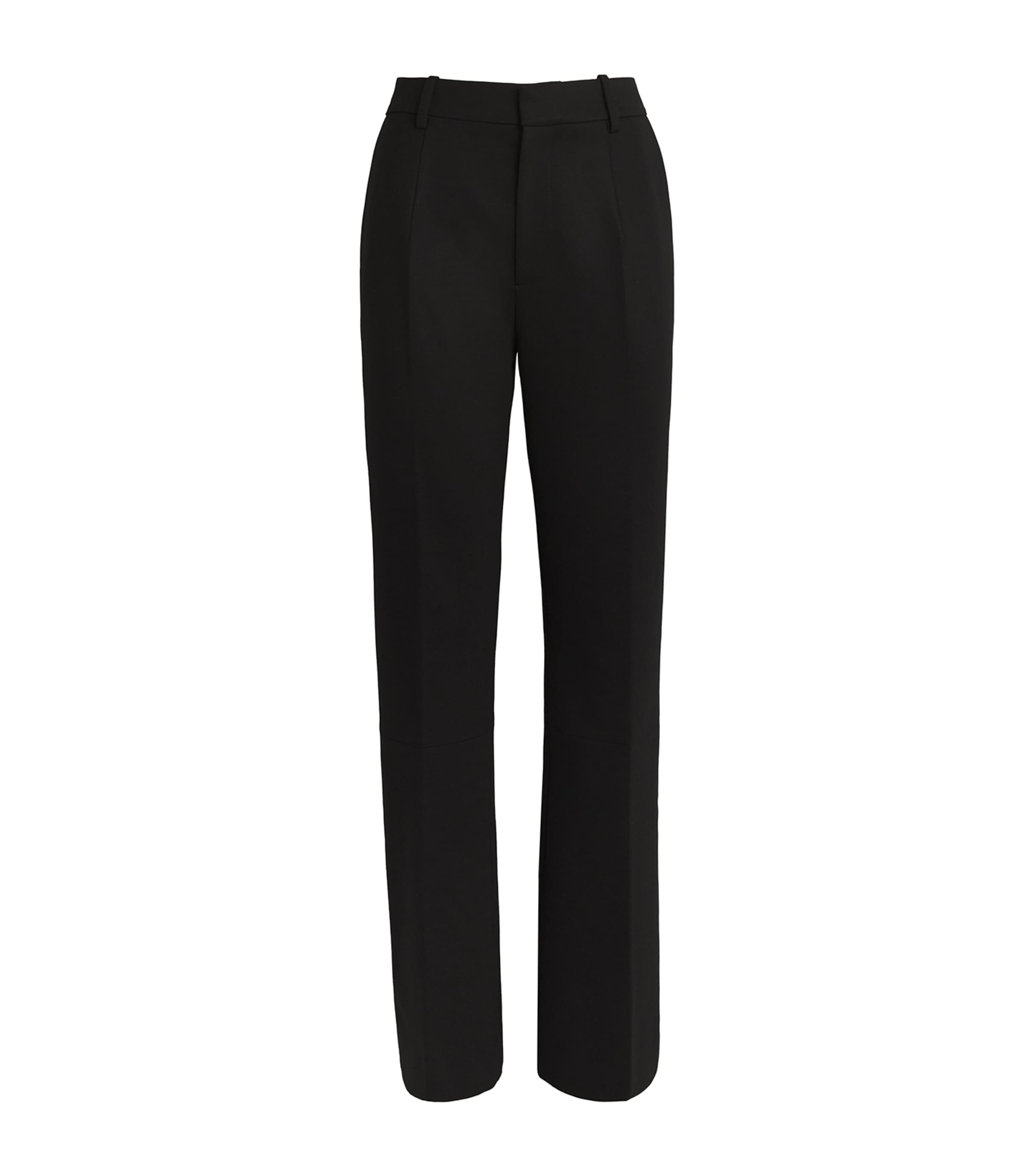 Shop Victoria Beckham Cropped Kick Trousers In Black