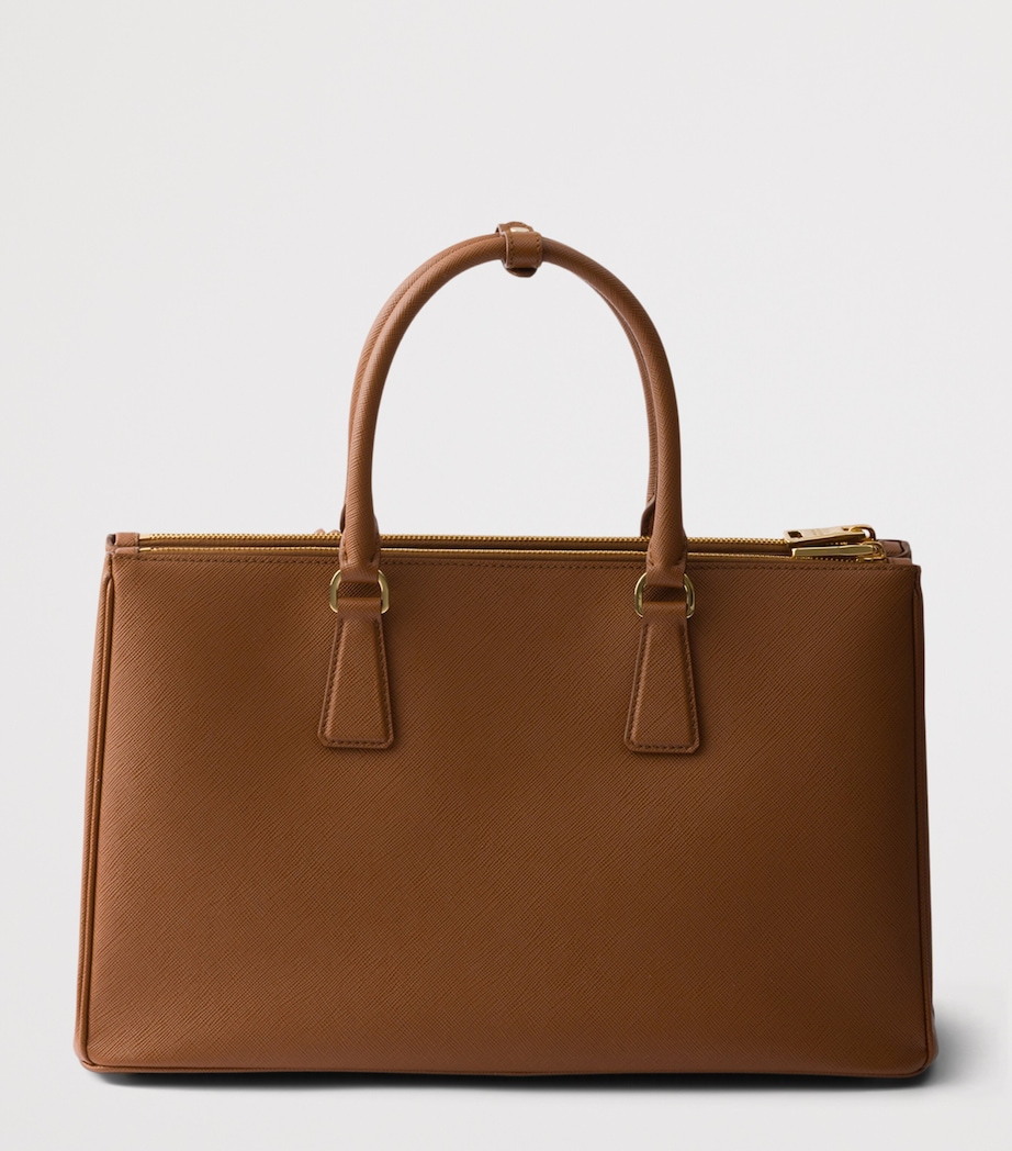 Prada Large Saffiano Leather Galleria Top-Handle Bag Brown Image 3