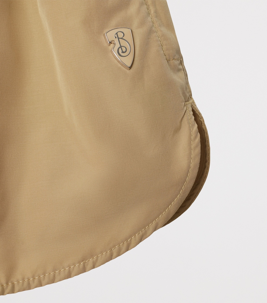 Nylon-Cotton Drawstring Shorts CRACKER Image 5