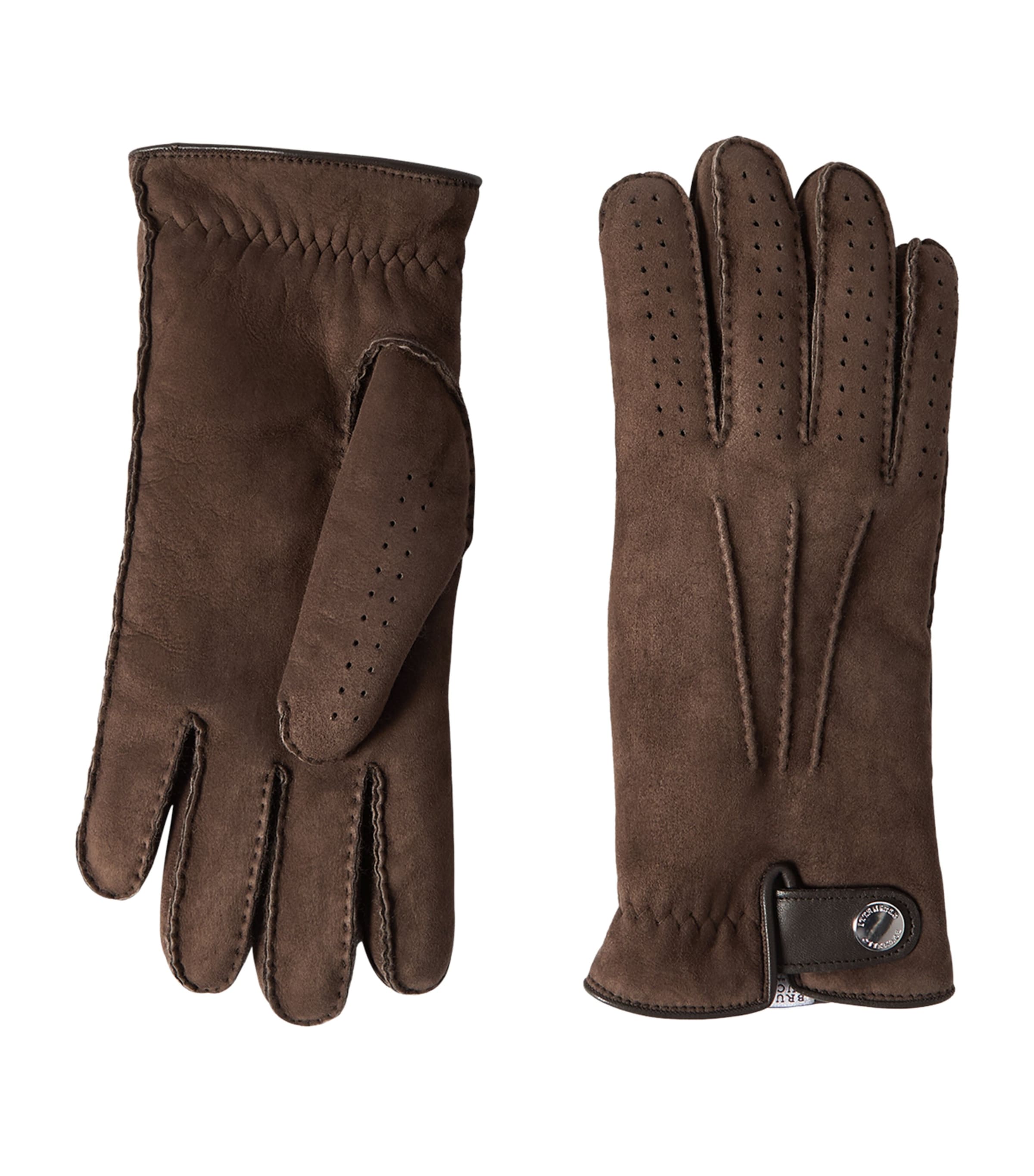 Brunello Cucinelli Suede Gloves Image 1