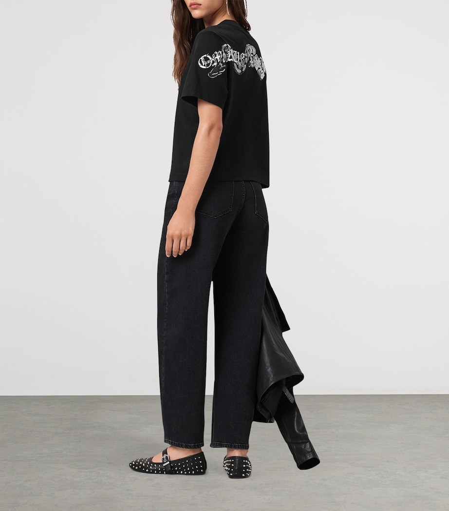 Organic Cotton Lisa T-Shirt BLACK Image 5