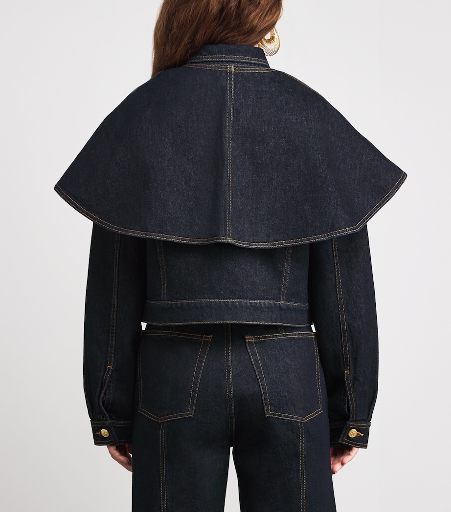 The Agata Denim Cape Jacket TIGRIS Image 4
