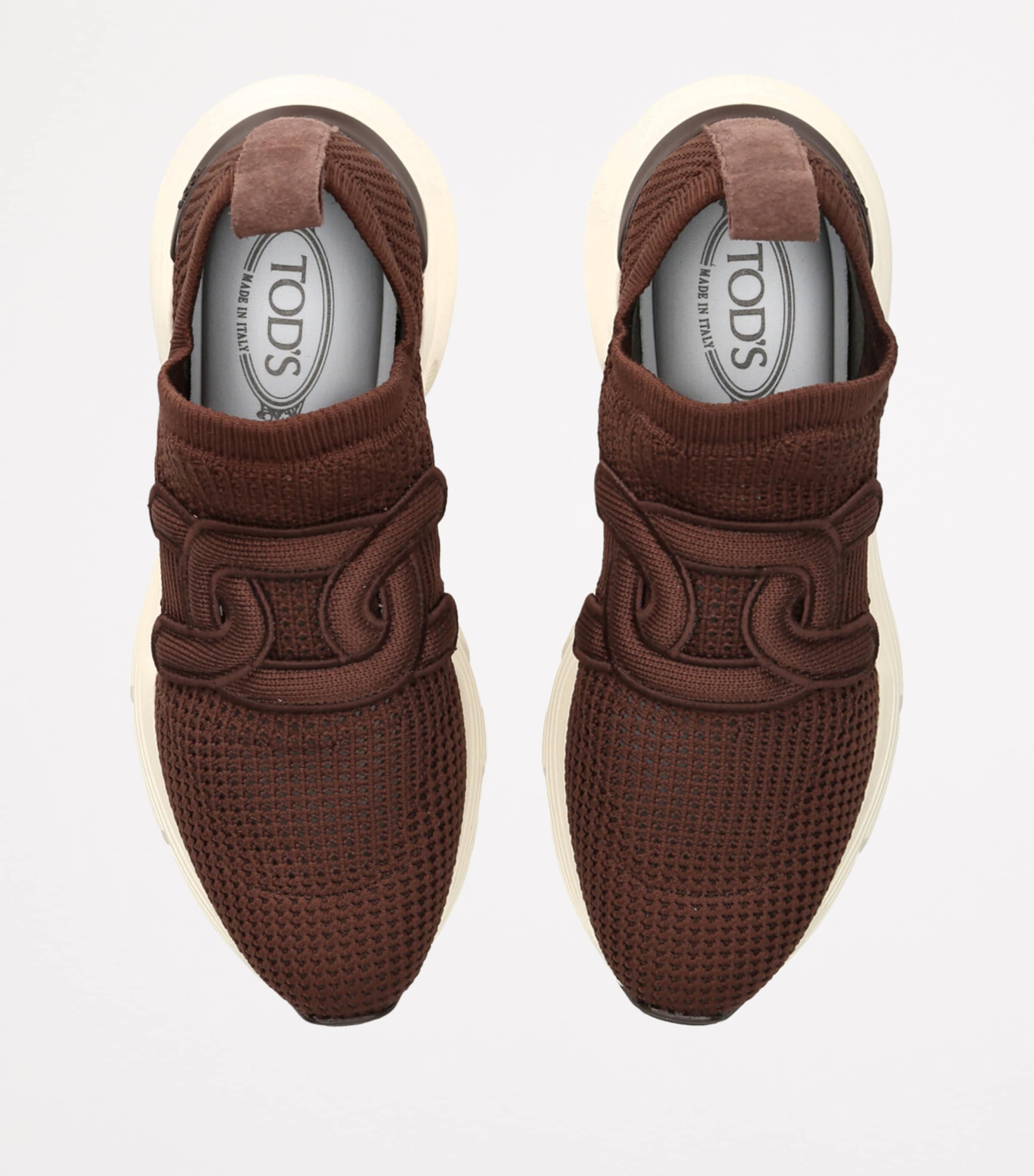 Tod's Sport Run 54c Calzino Sneaker Brown Image 4