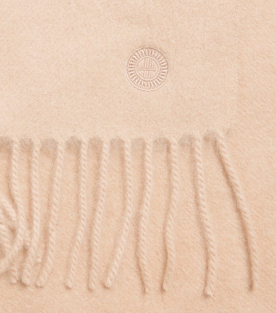 Cashmere Woven Scarf CAMEL Image 5