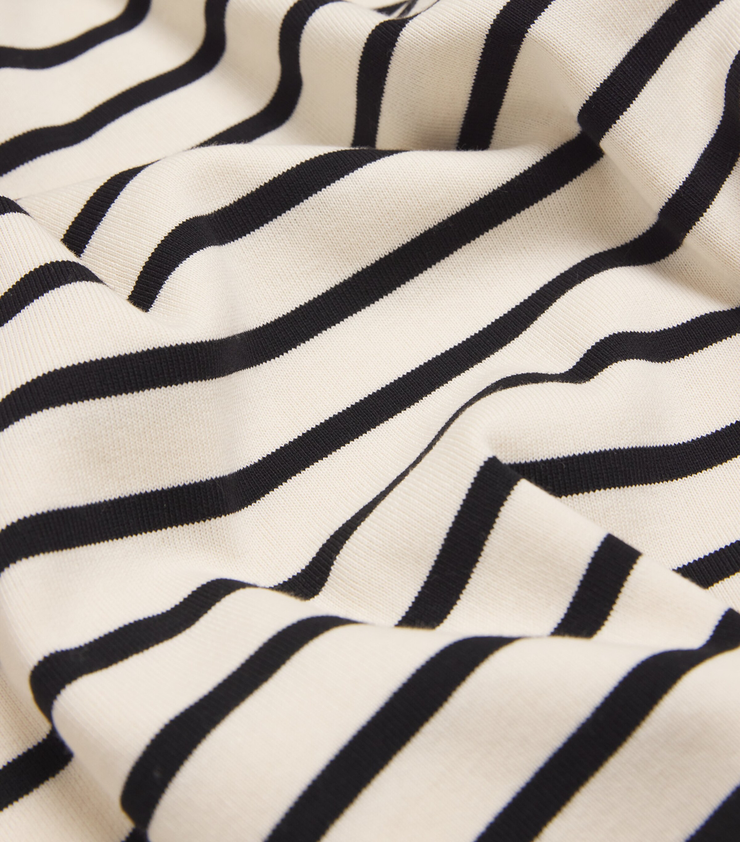 Cotton Striped T-Shirt DUAL-COLOR Image 5