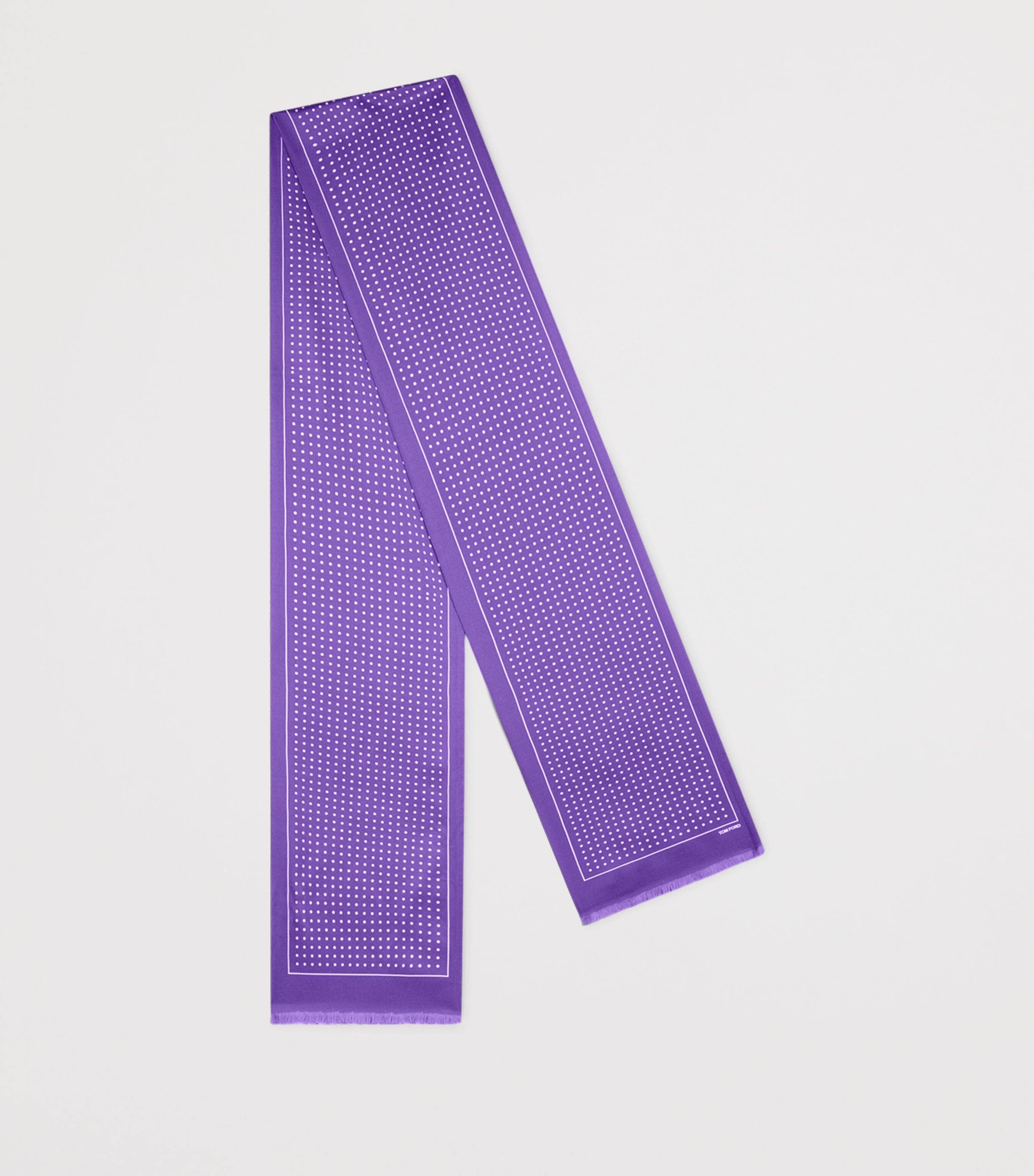 Silk Polka Dot Print Scarf VBS Image 2