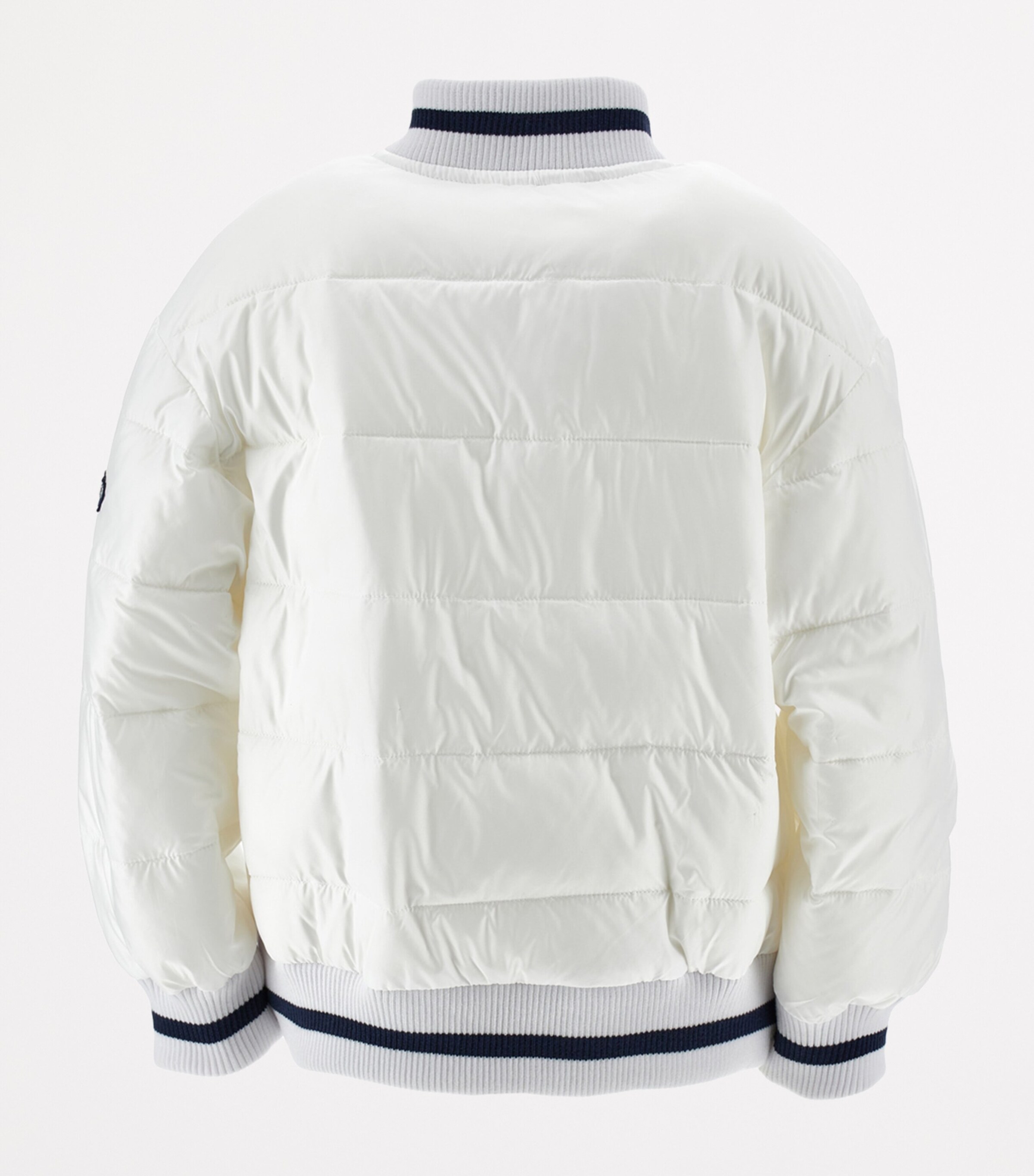 Padded Bomber Jacket (4-14 Years) BIANCO + BLU Image 2