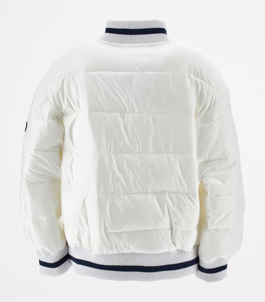 Padded Bomber Jacket (4-14 Years) BIANCO + BLU Image 2