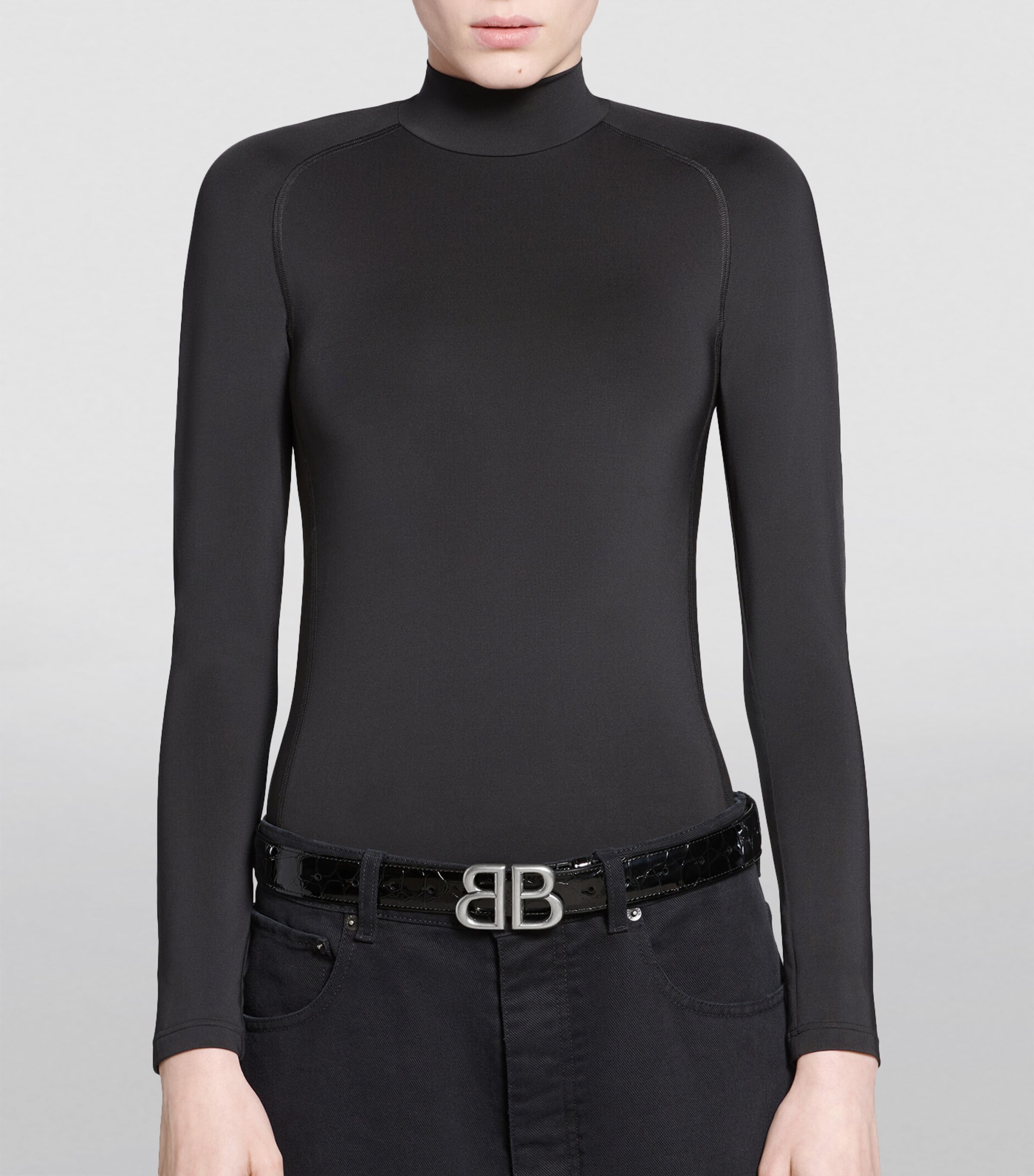 Patent Leather Logo Belt 1000 Image 2