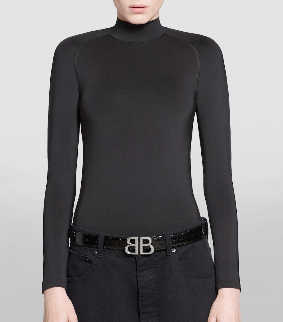 Patent Leather Logo Belt 1000 Image 2