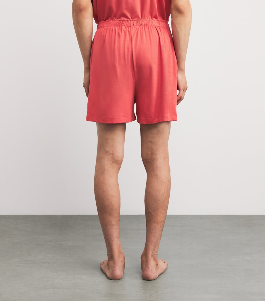 Micromodal Lounge Shorts 020 RED Image 4