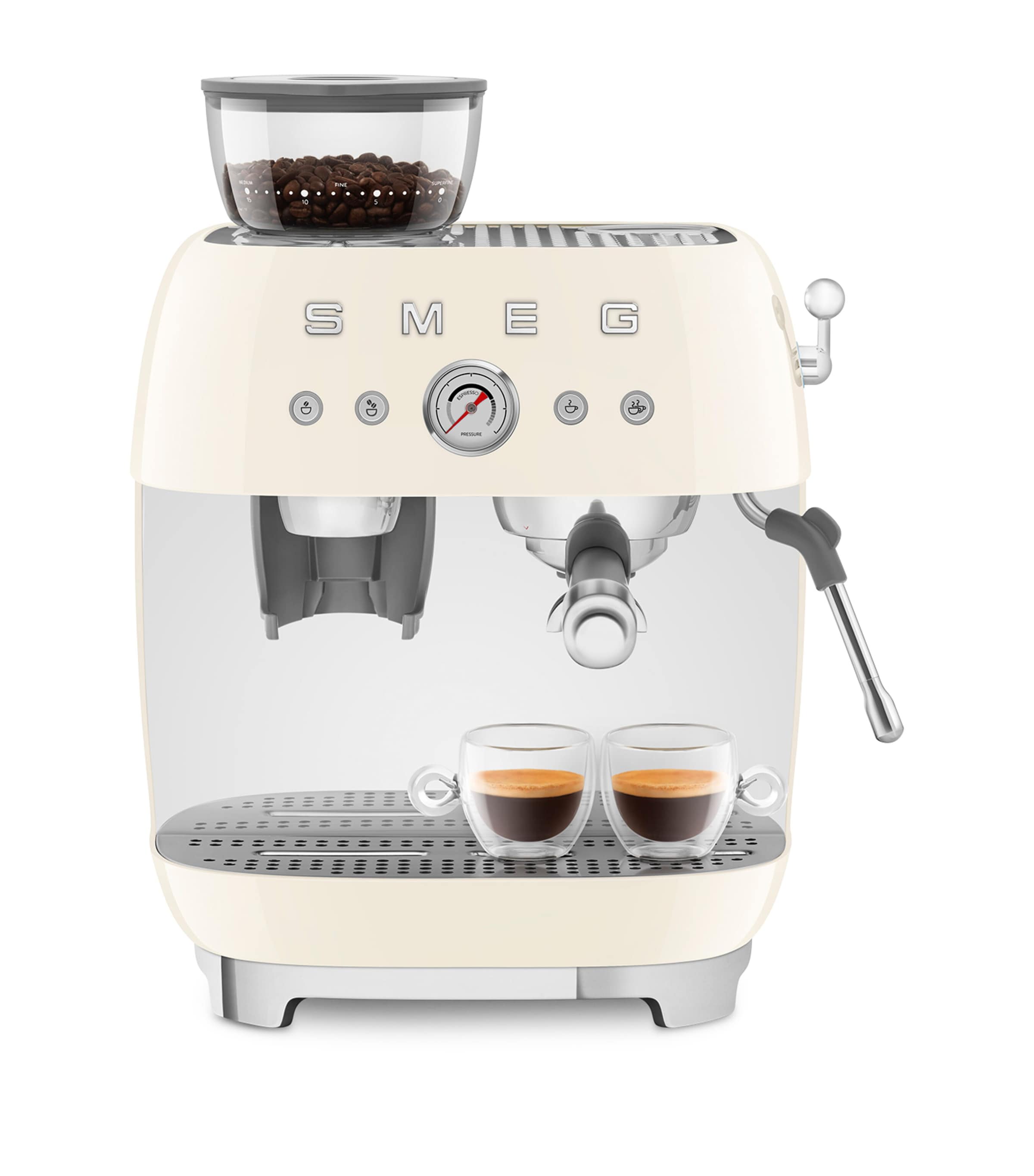 Smeg Egf03cruk Espresso Coffee Machine With Grinder