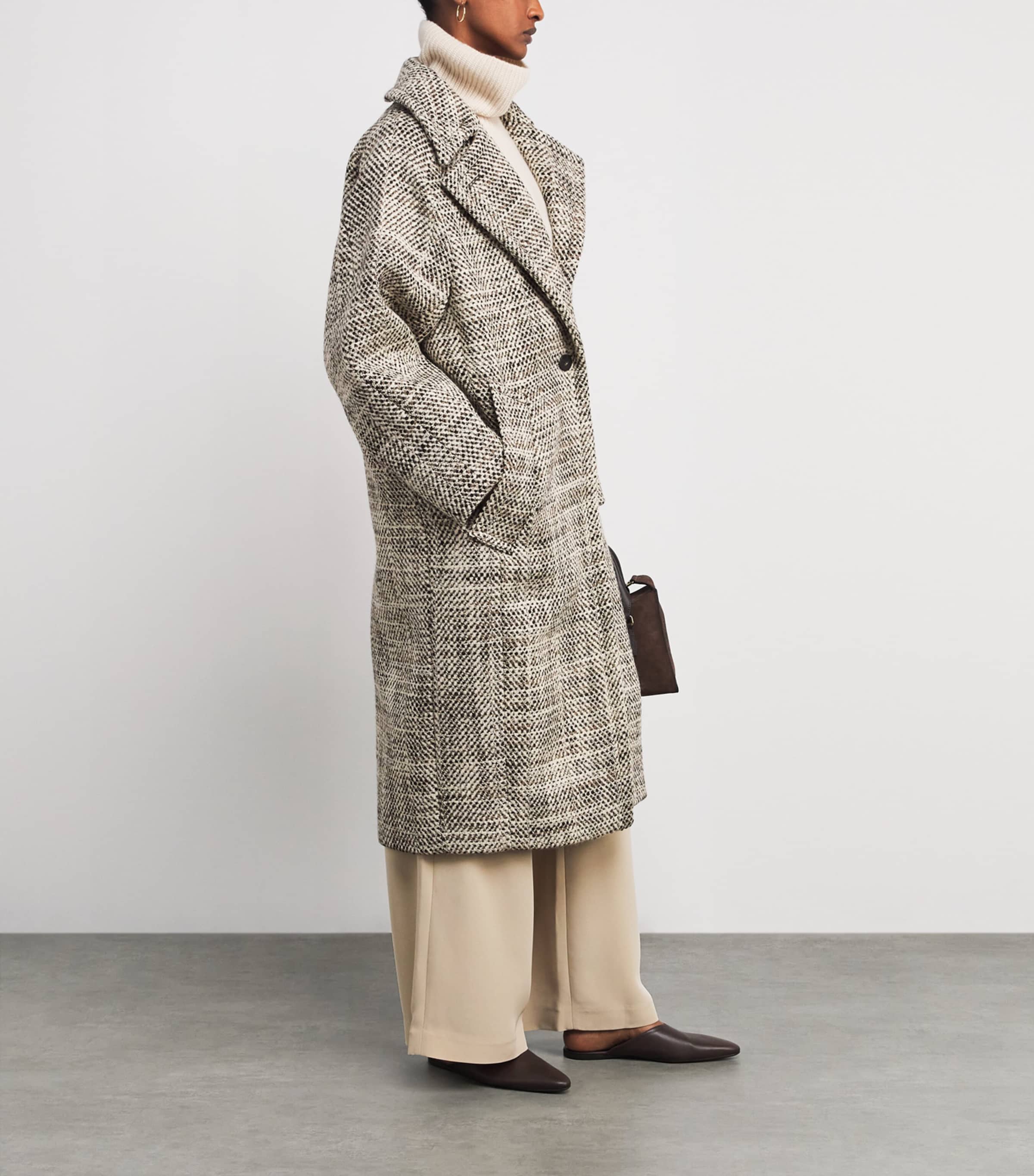 Virgin Wool-Blend Florent Coat COCOA COMBO Image 2