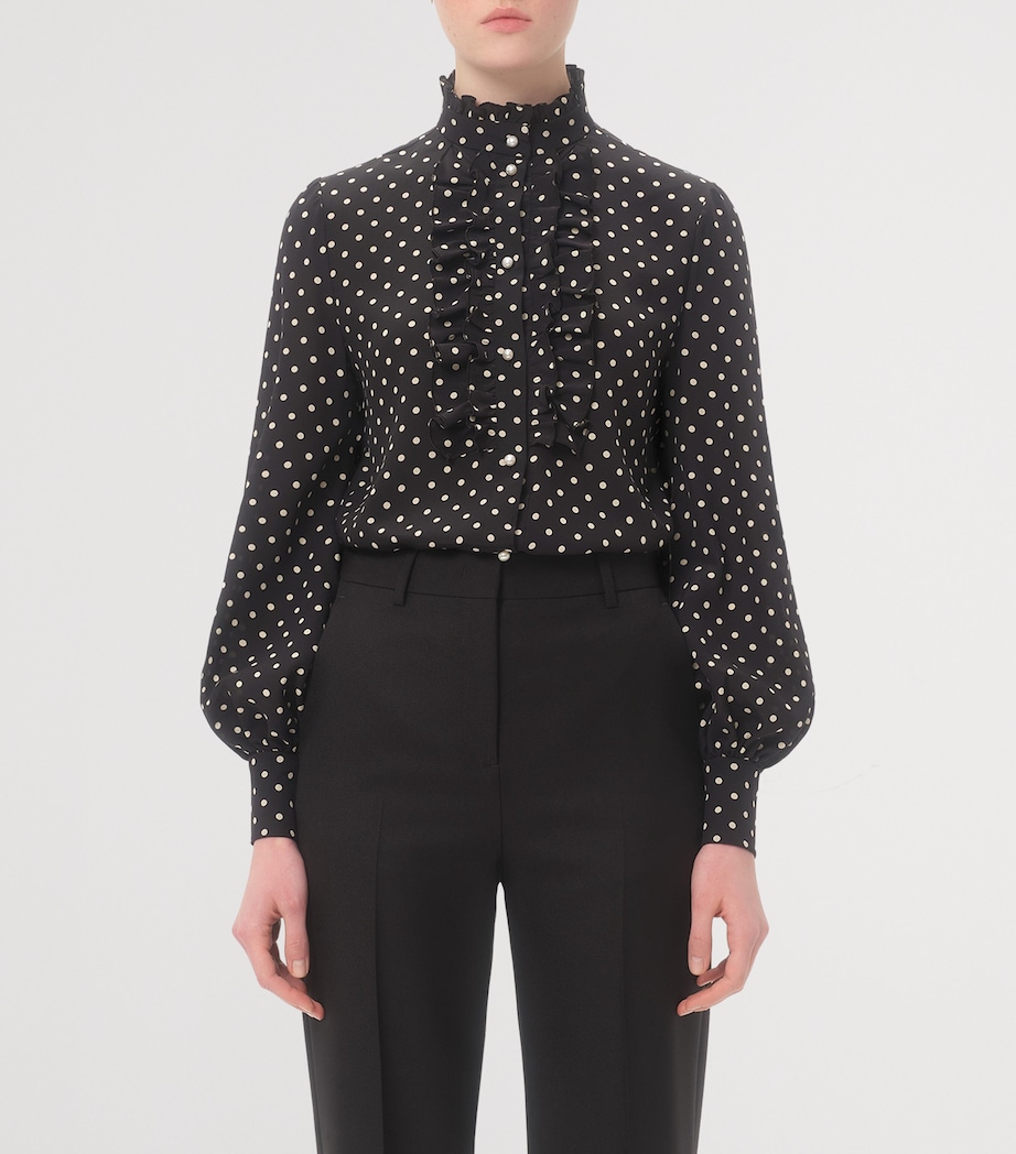Silk Polka-Dot Blouse TB1 Image 2