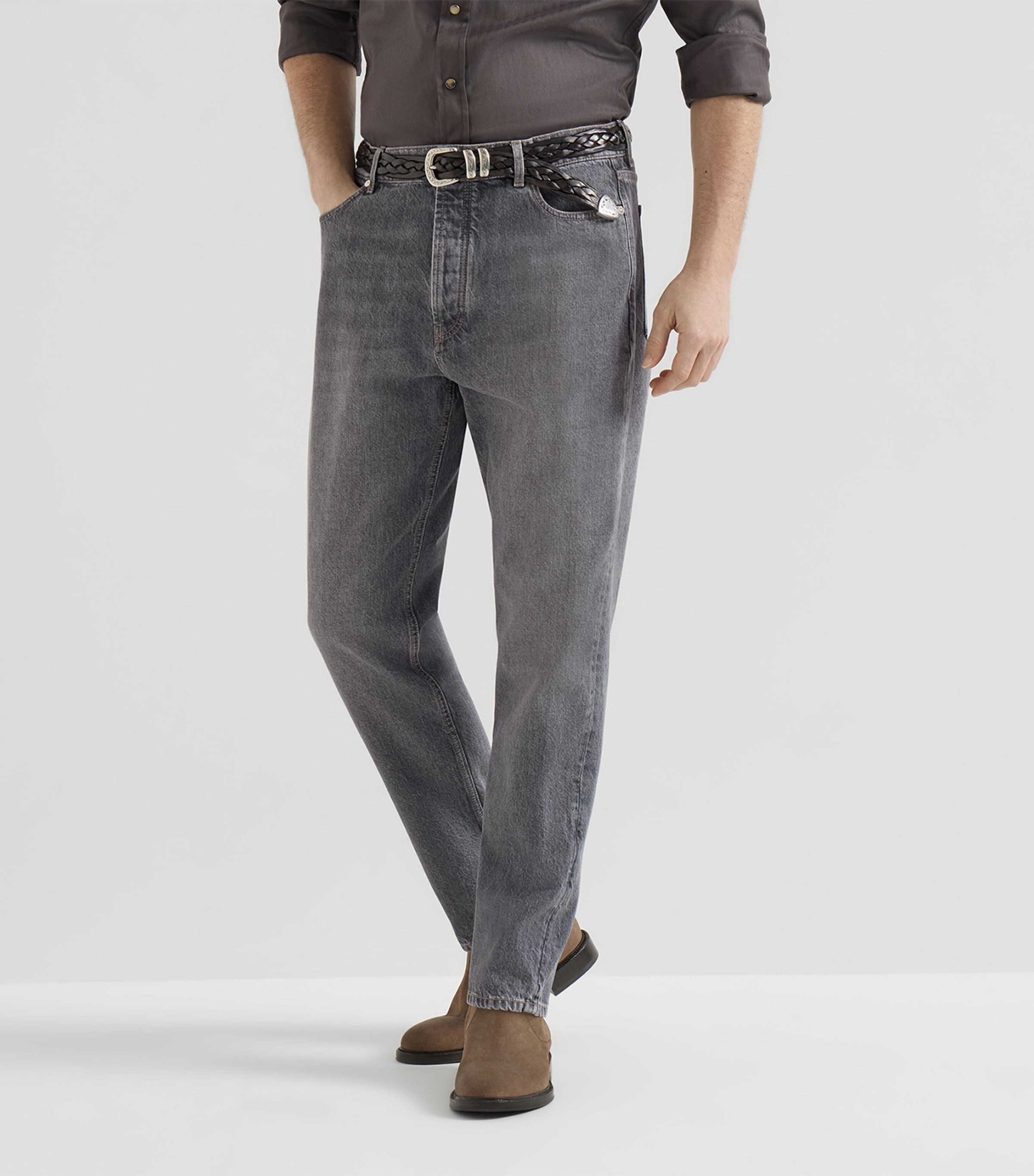 Brunello Cucinelli Mens Iconic Straight Jeans Image 5