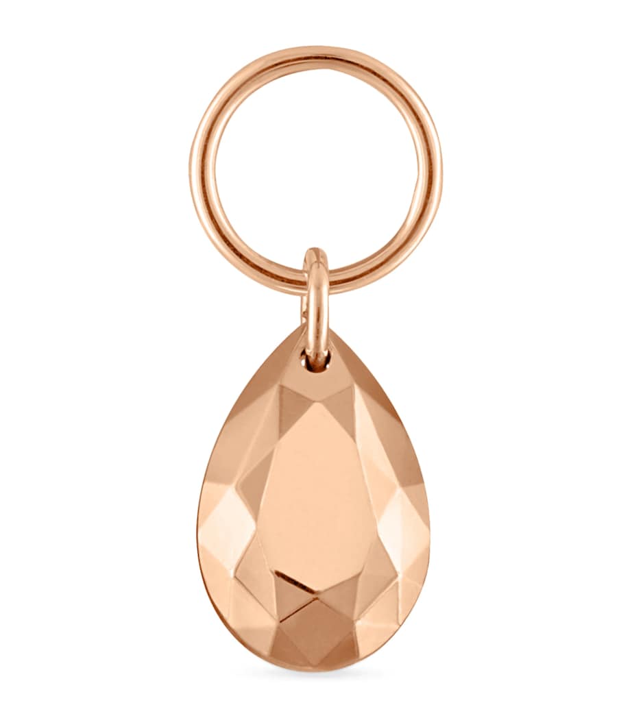 Faceted Pear Charm (6.5mm) ROSE GOLD Image 1