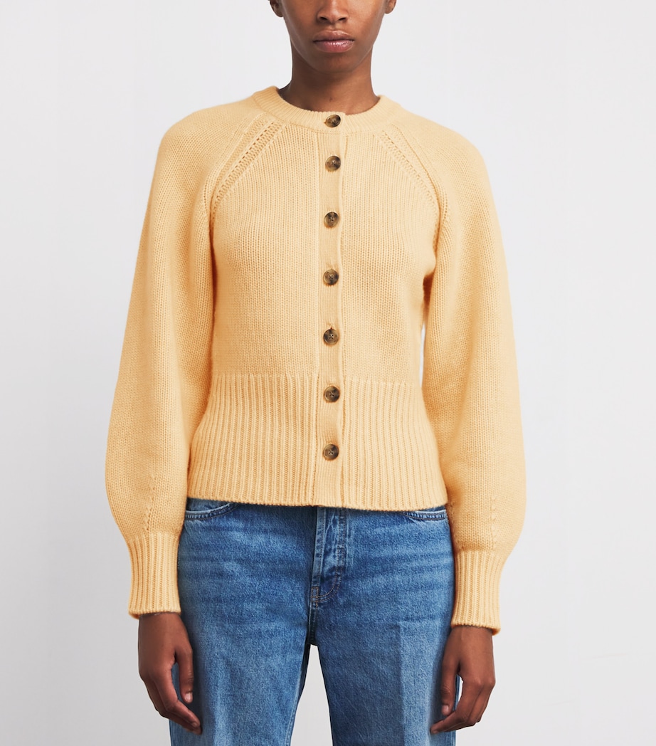 Cashmere Sculpted Cardigan BUTTER Image 3
