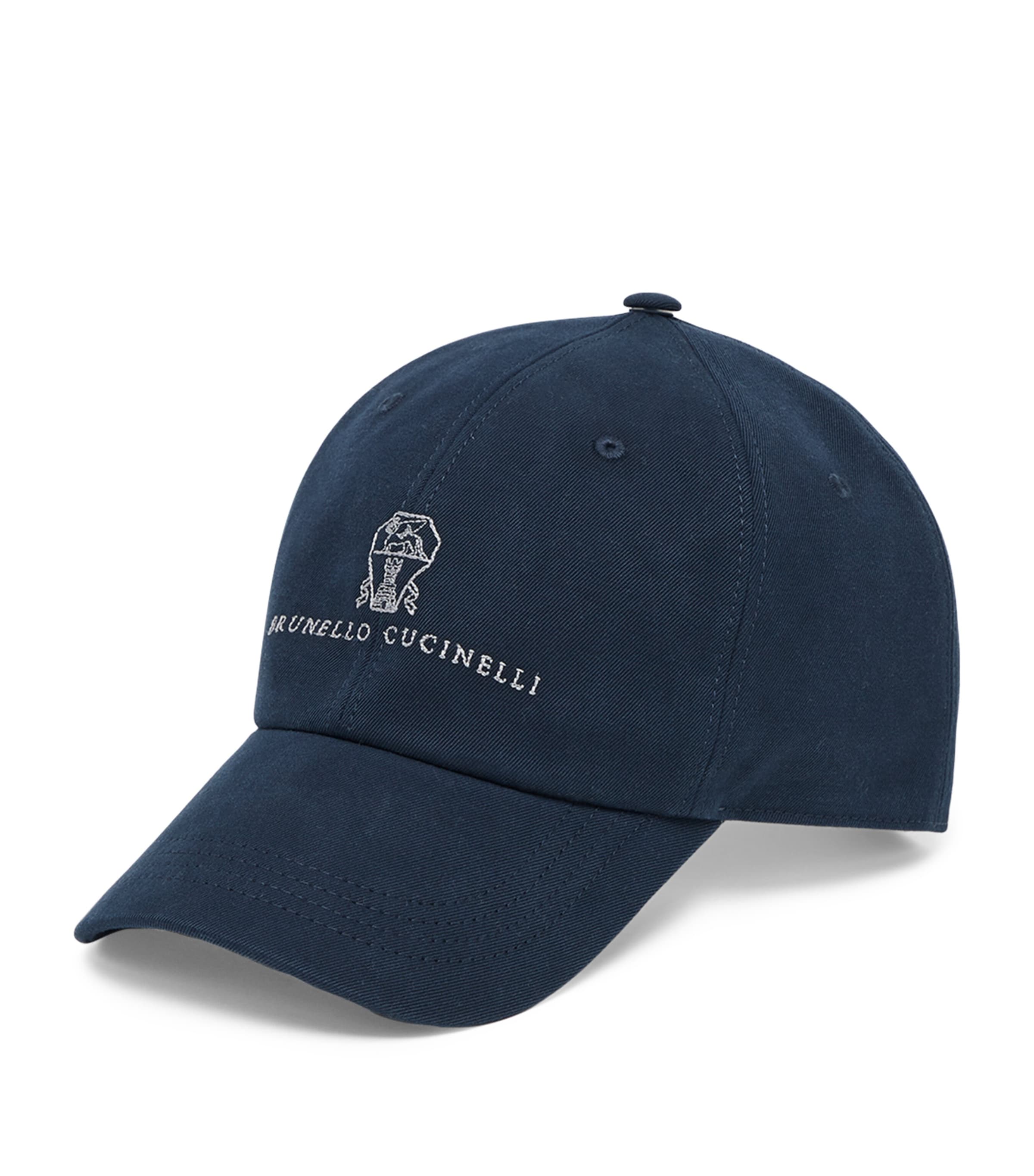 Brunello Cucinelli Garment-Dyed Cotton Embroidered Baseball
