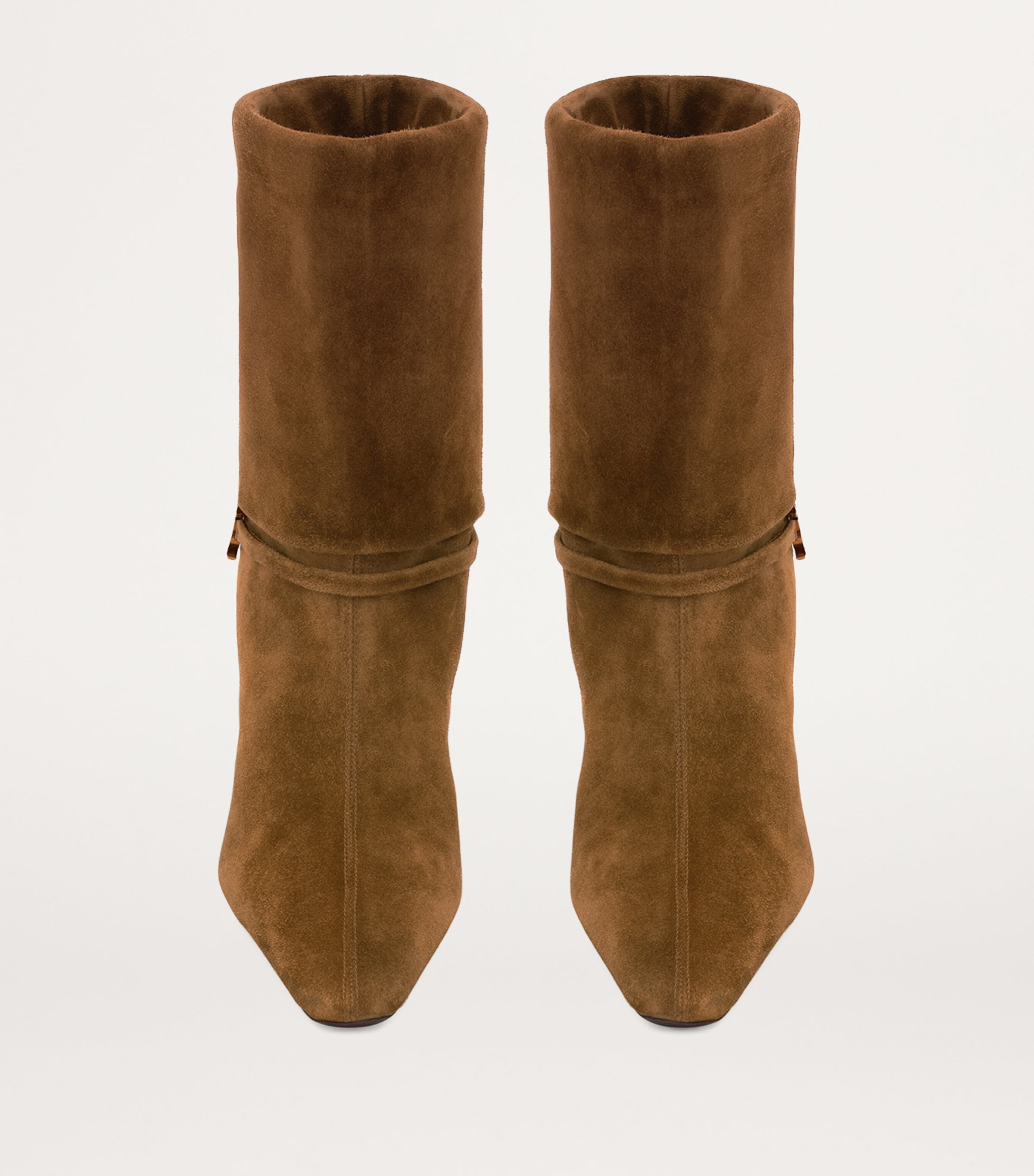 Saint Laurent Beige Suede Vicky Ankle Boots 90 | Harrods UK