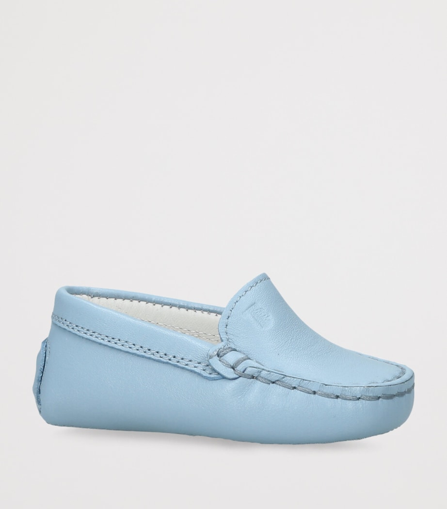 Leather Gommino Driving Shoes PALE BLUE Image 3