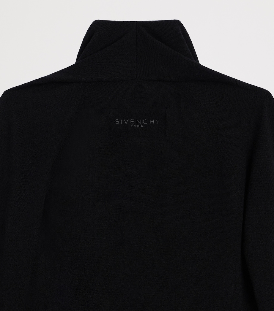 Givenchy Womens Wool Draped Sweater Image 8