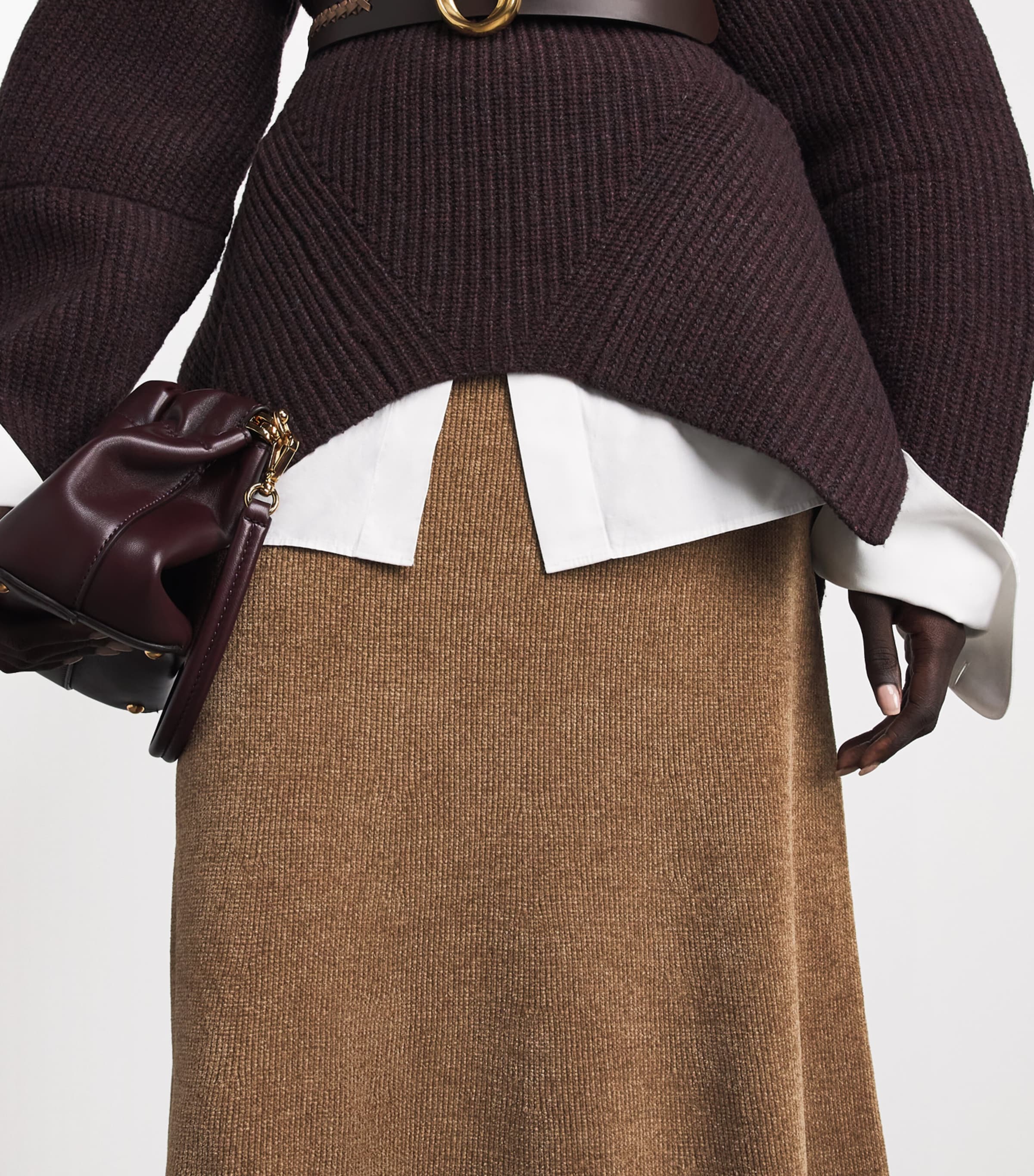 Gabriela Hearst Womens Silk Muir Midi Skirt Cml Camel Image 3