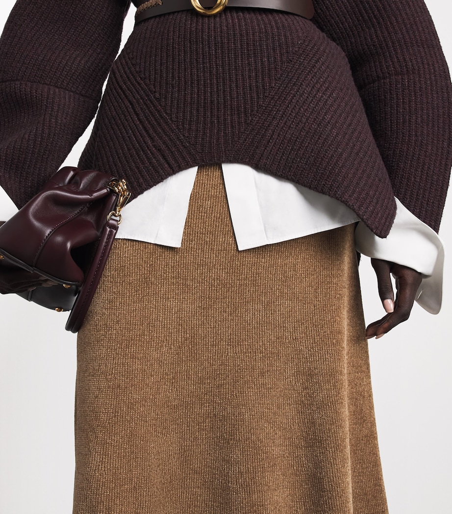 Gabriela Hearst Womens Silk Muir Midi Skirt Cml Camel Image 3