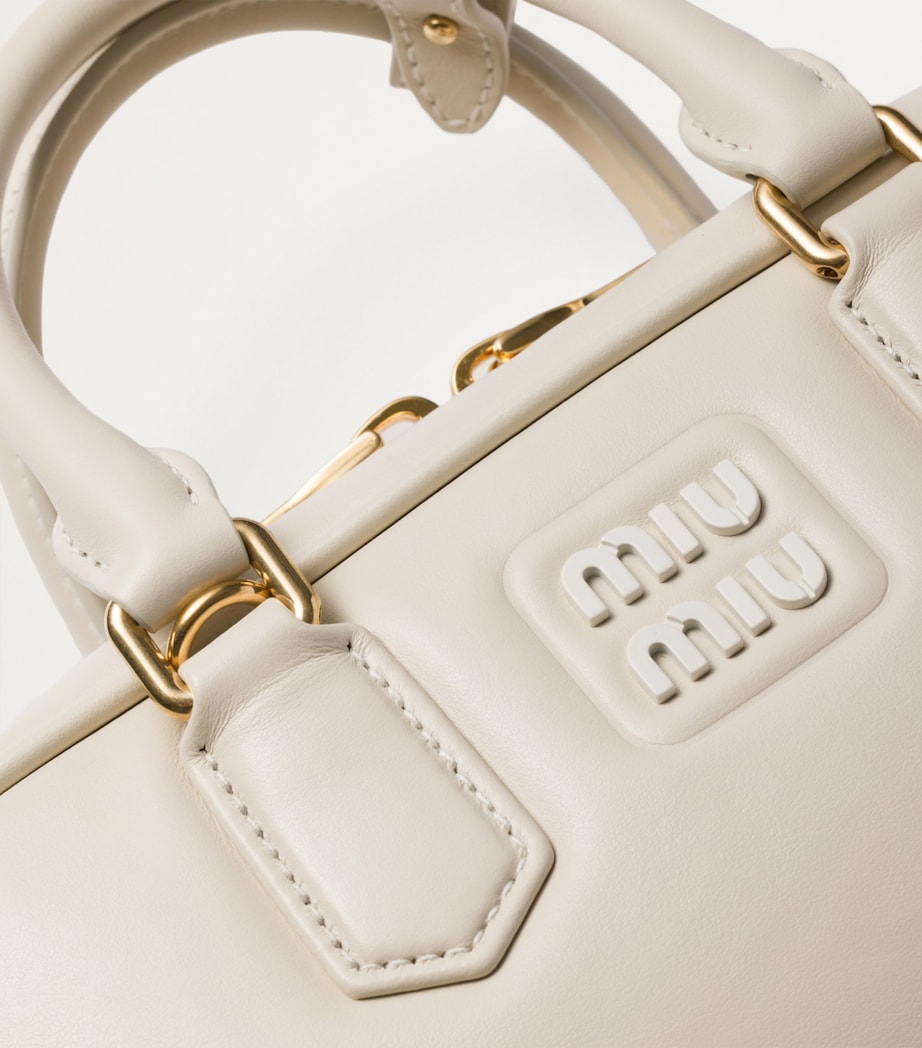 Leather Arcadie Top-Handle Bag F0K74 Image 5