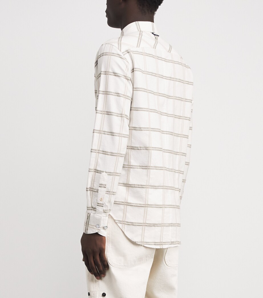 Cotton Check Shirt CHALK Image 4