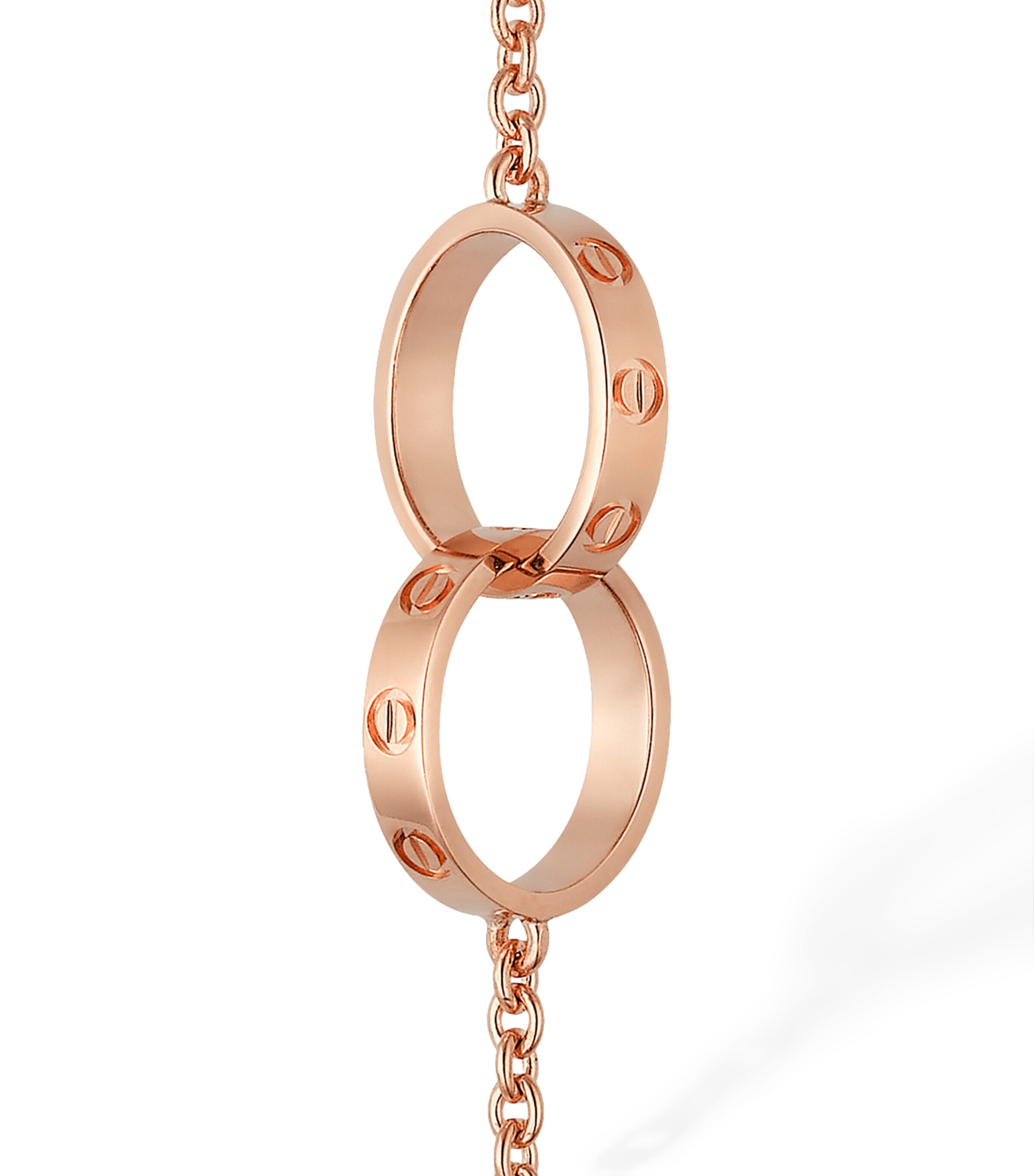 Cartier Rose Gold LOVE Chain Bracelet Rose Gold Image 5