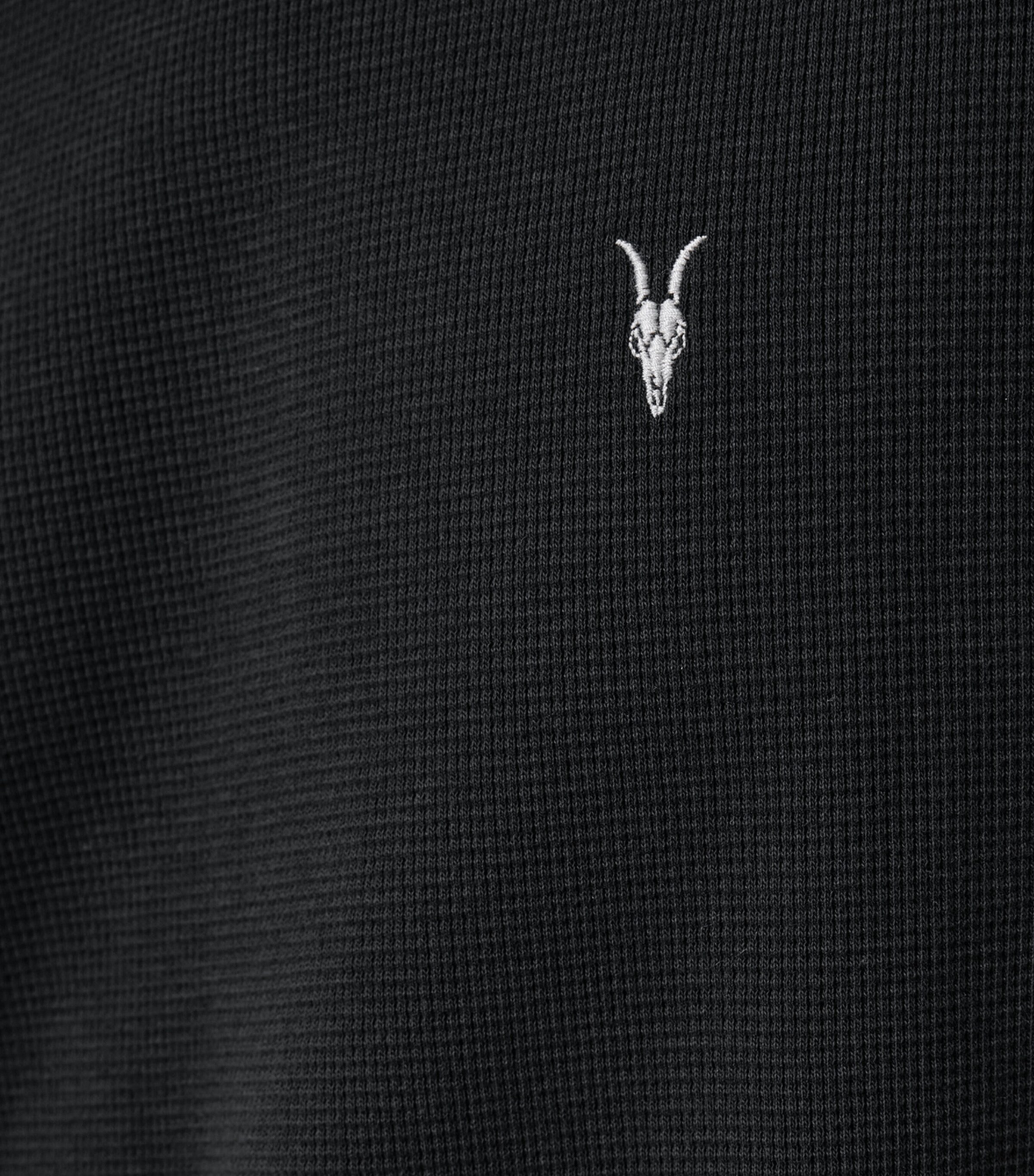 AllSaints Mens Organic Cotton Ellis T-Shirt Jet Black Image 6