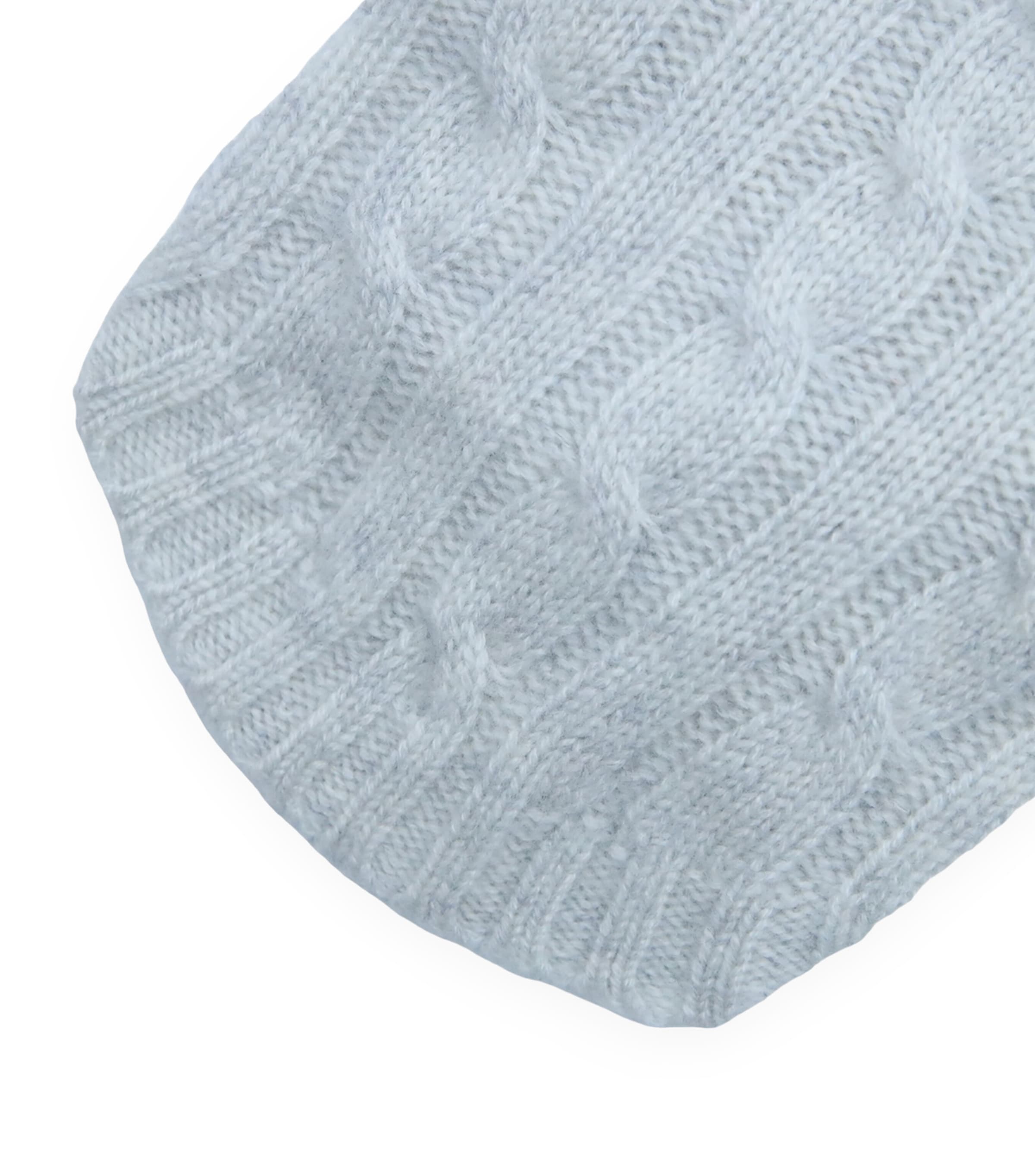 Cashmere Cable-Knit Dog Sweater (M) LIGHT GREY HEATHER Image 3