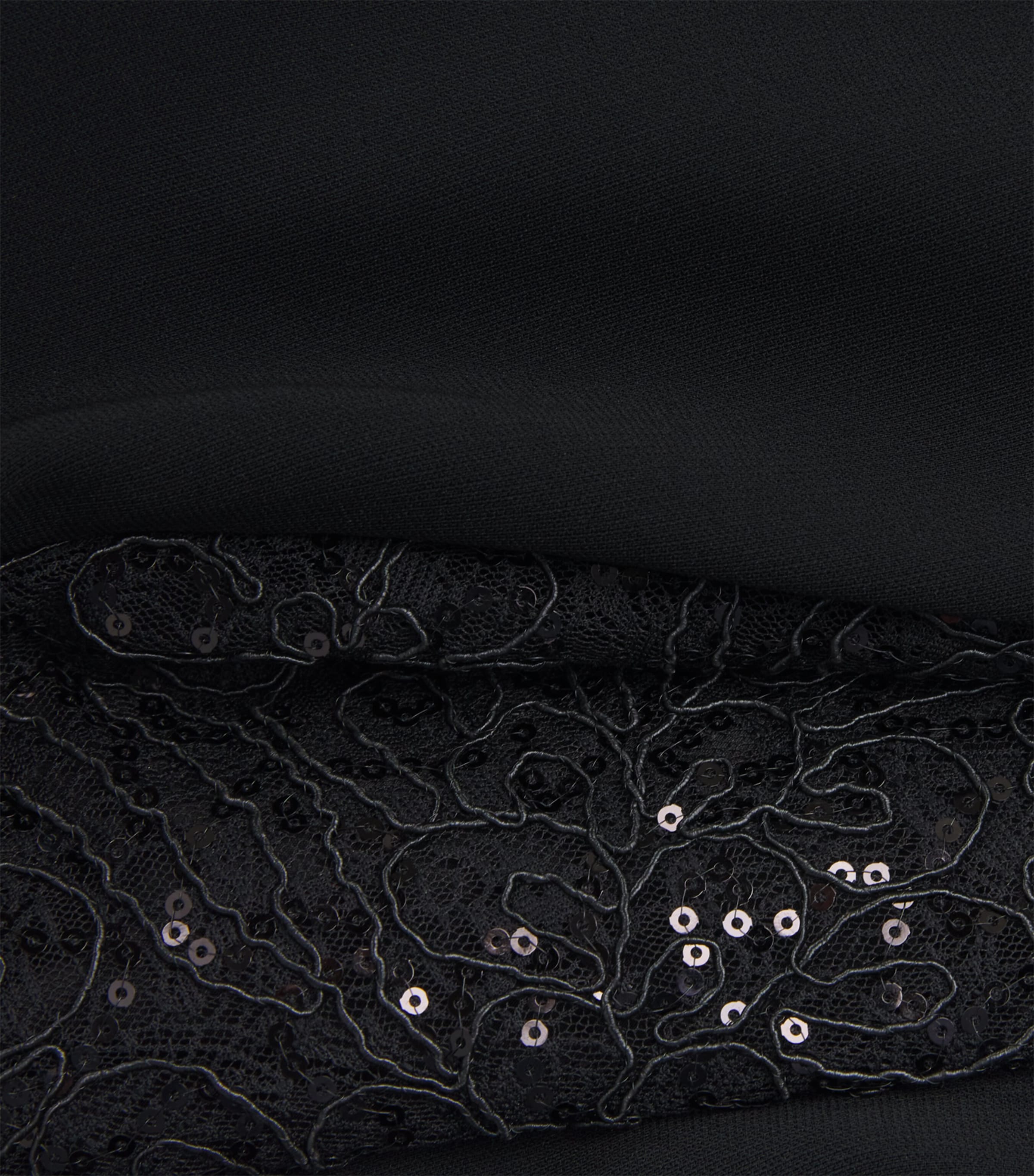 Talbot Runhof Womens Embellished Draped Gown Black Image 6