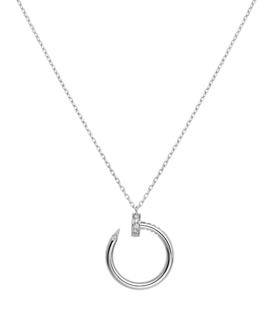White Gold and Diamond Juste un Clou Necklace WHITE GOLD Image 1