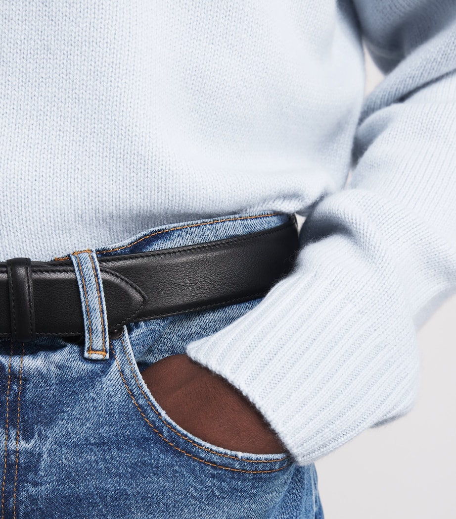 Cashmere Crew-Neck Sweater PALE BLUE HEATHER Image 3