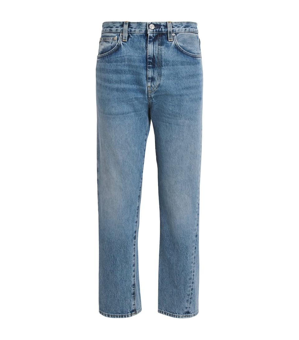 Toteme Straight Ankle Jeans Worn Blue