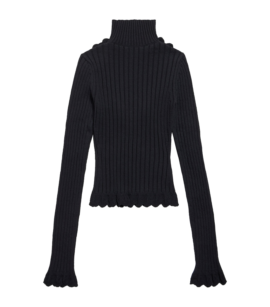 Heart Cut-Out Rollneck Sweater 1000 Image 6