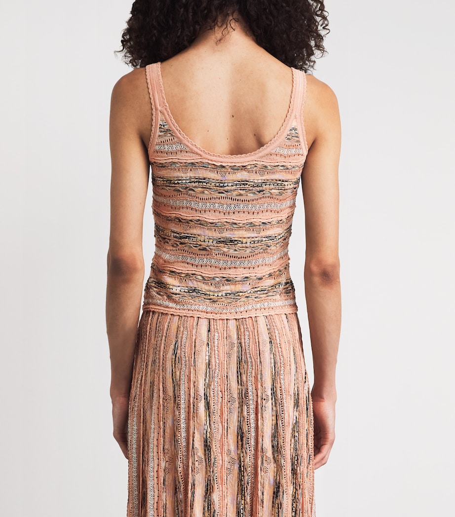Ulla Johnson Womens Knitted Clotilde Tank Top Hibiscus Image 5