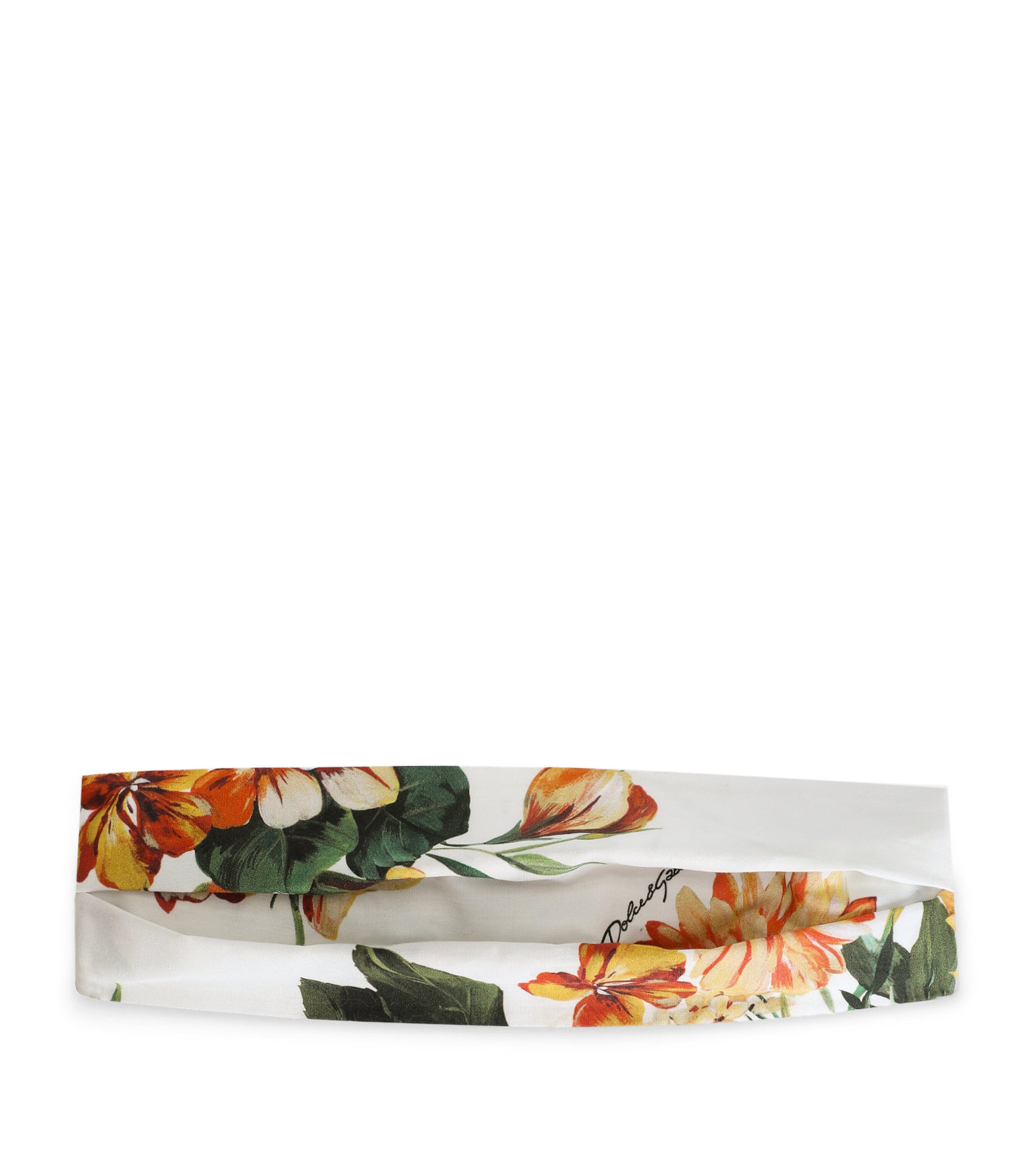 Dolce & Gabbana Floral-print Headband In Multi
