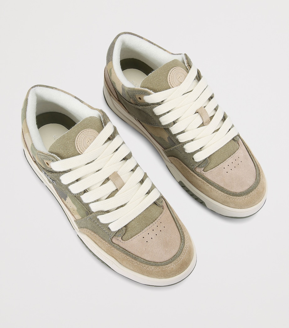 Kurt Geiger London Leather Hatton Sneakers Green Comb Image 2
