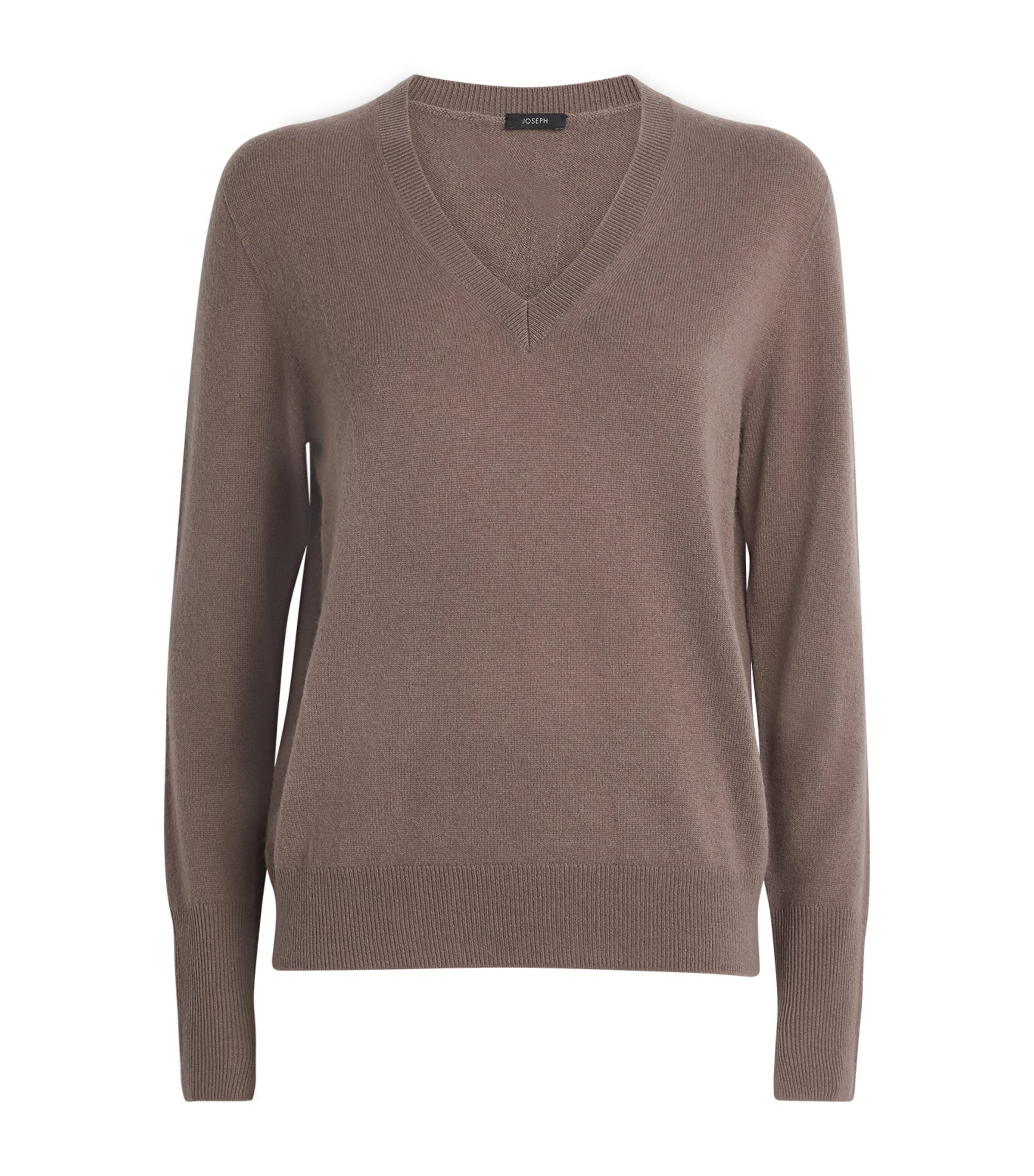 Joseph Cashmere V-neck Sweater In Brown
