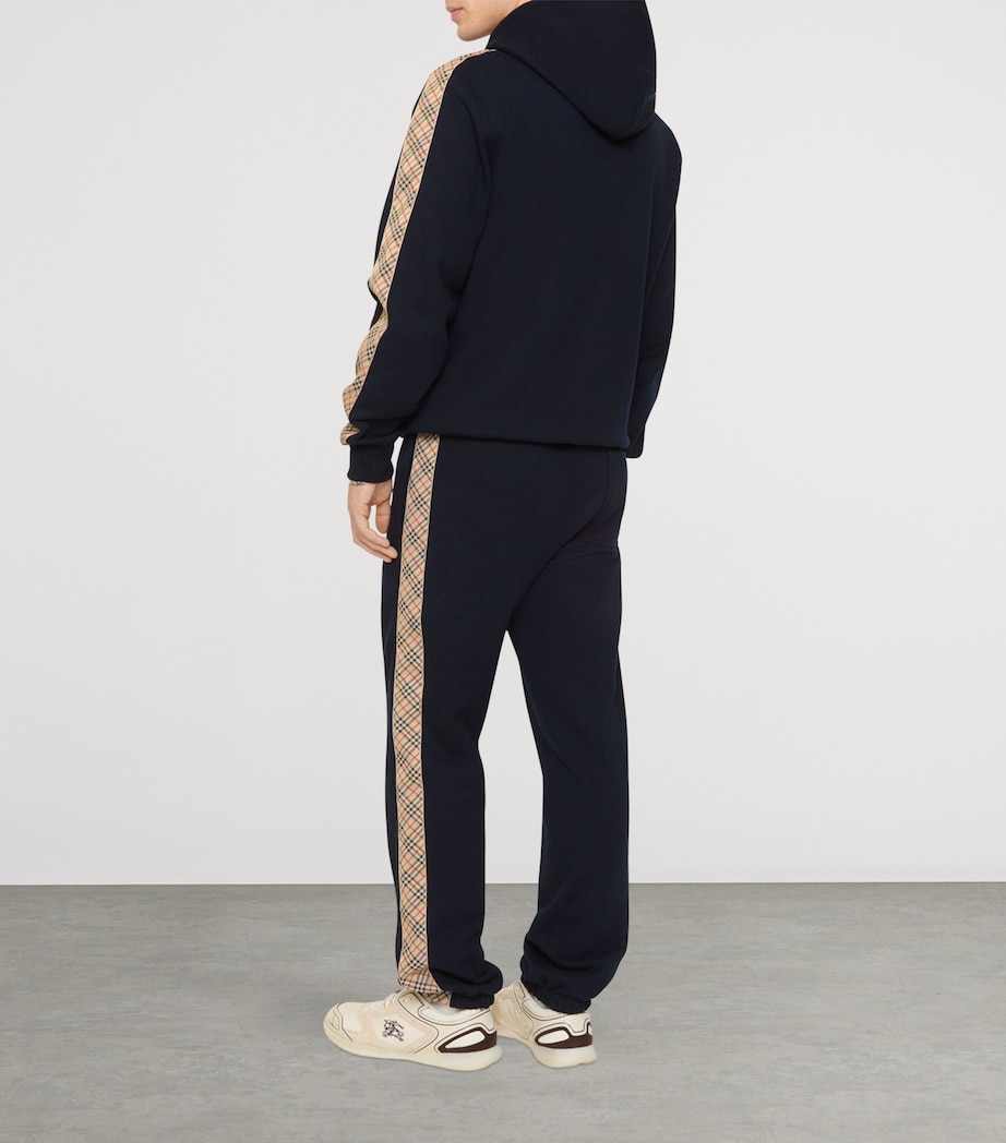 Check-Tape Slim Sweatpants NAVY Image 3