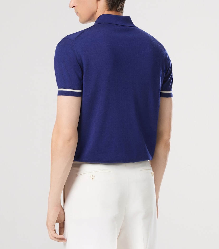 Cashmere-Silk Polo Shirt UBU Image 3
